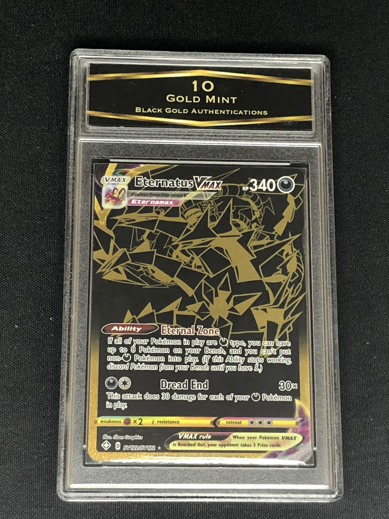 Eternatus VMAX Gold Shiny Vault Graded BGA 10 (1 of 1)