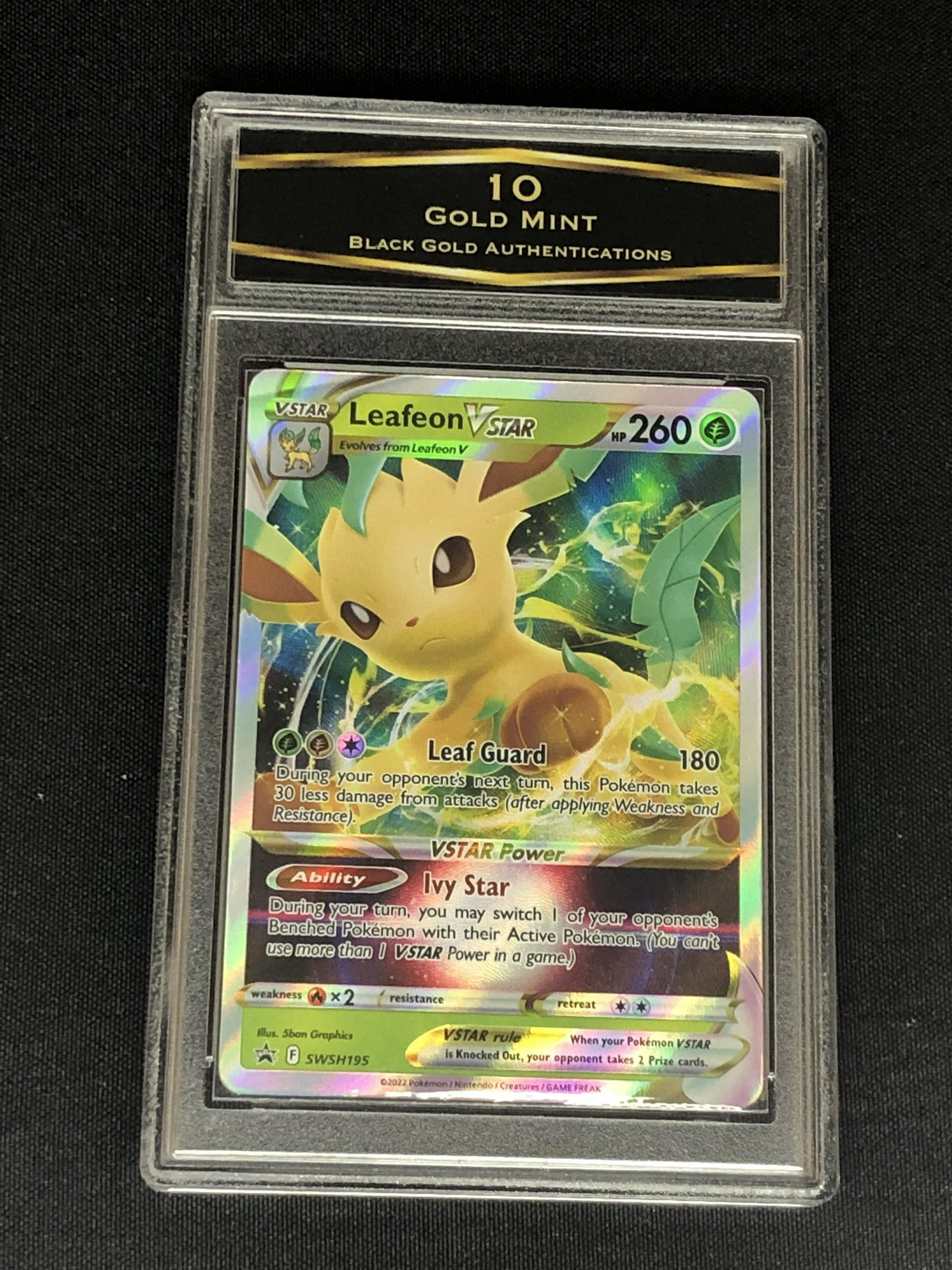 Leafeon Vstar Graded BGA 10: Leafeon Vstar Graded BGA 10