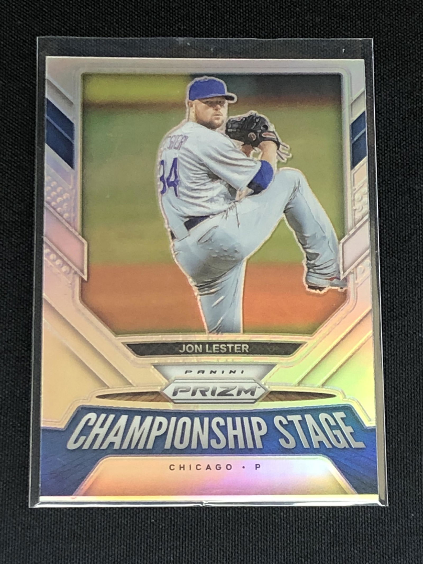 Jon Lester Panini Silver Prizm Baseball Card (1 of 1)