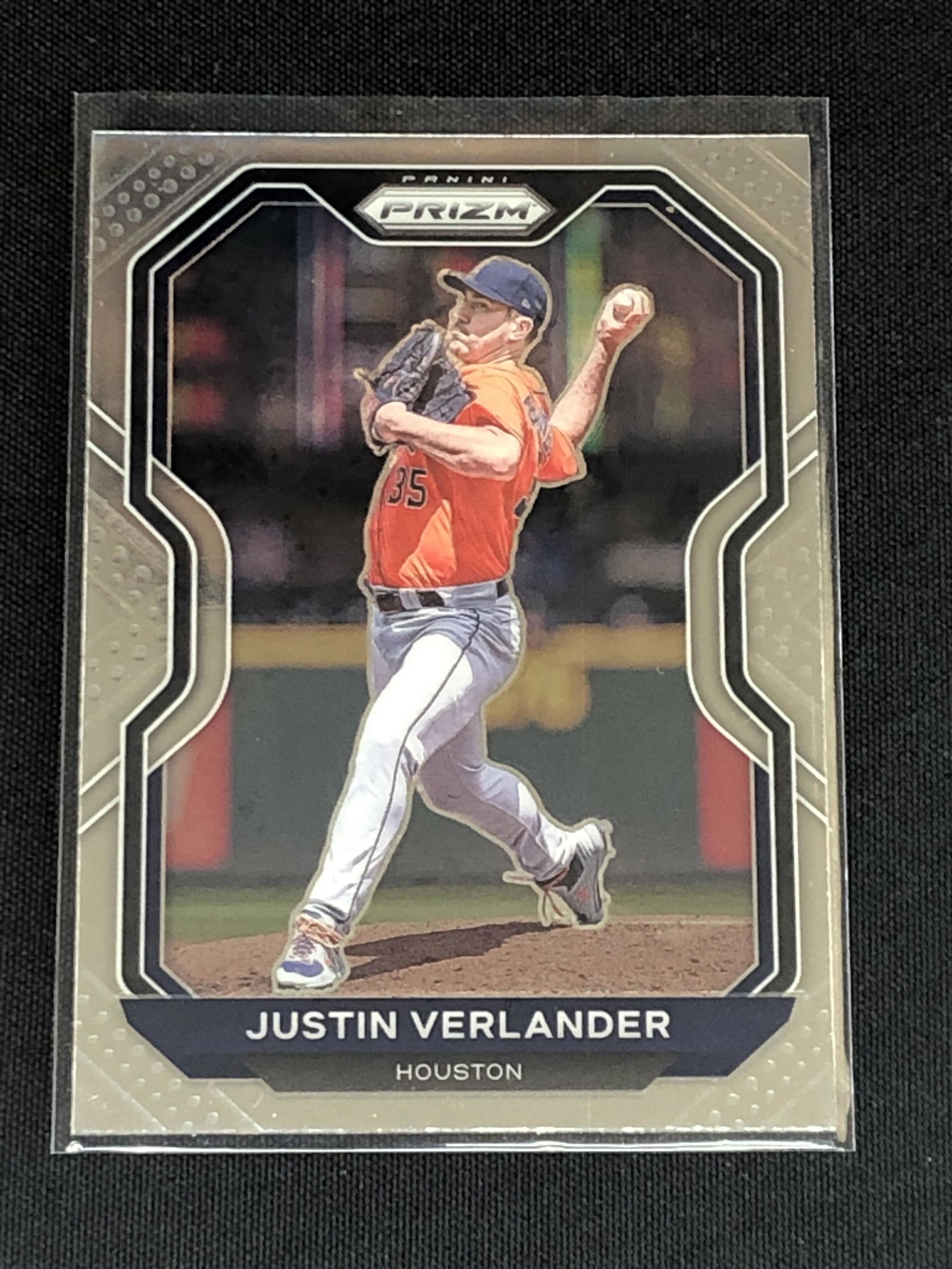 Justin Verlander Panini Prizm Baseball Card (1 of 1)