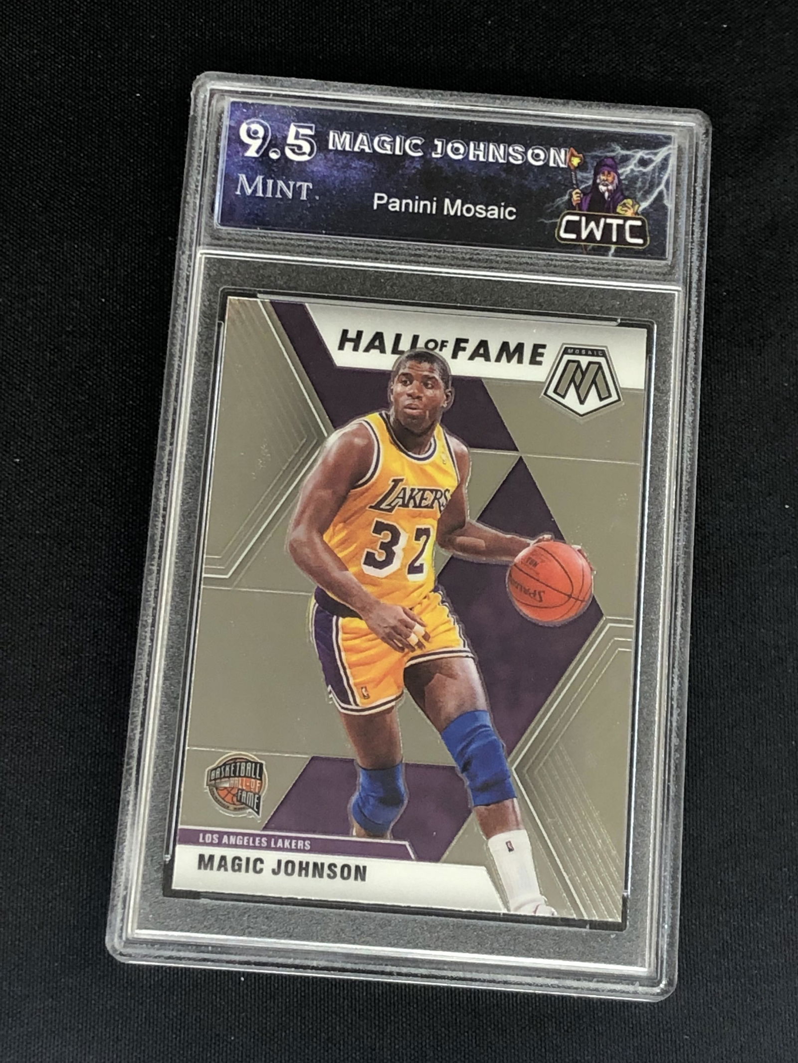 Magic Johnson Panini Mosaic graded CWTC 9.5 (1 of 1)