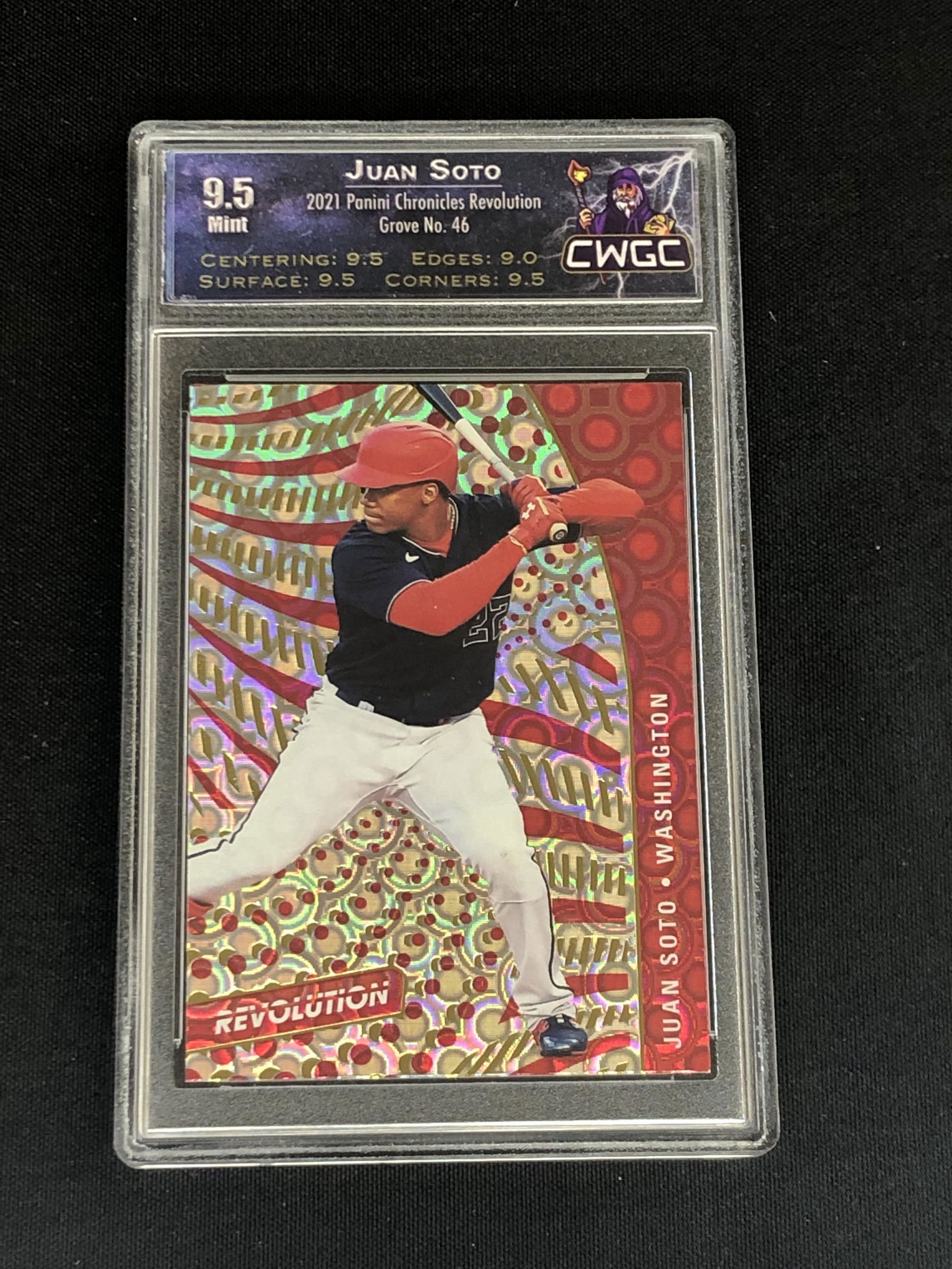 Juan Soto Panini Revolution Grove Graded CWTC 9.5 (1 of 1)