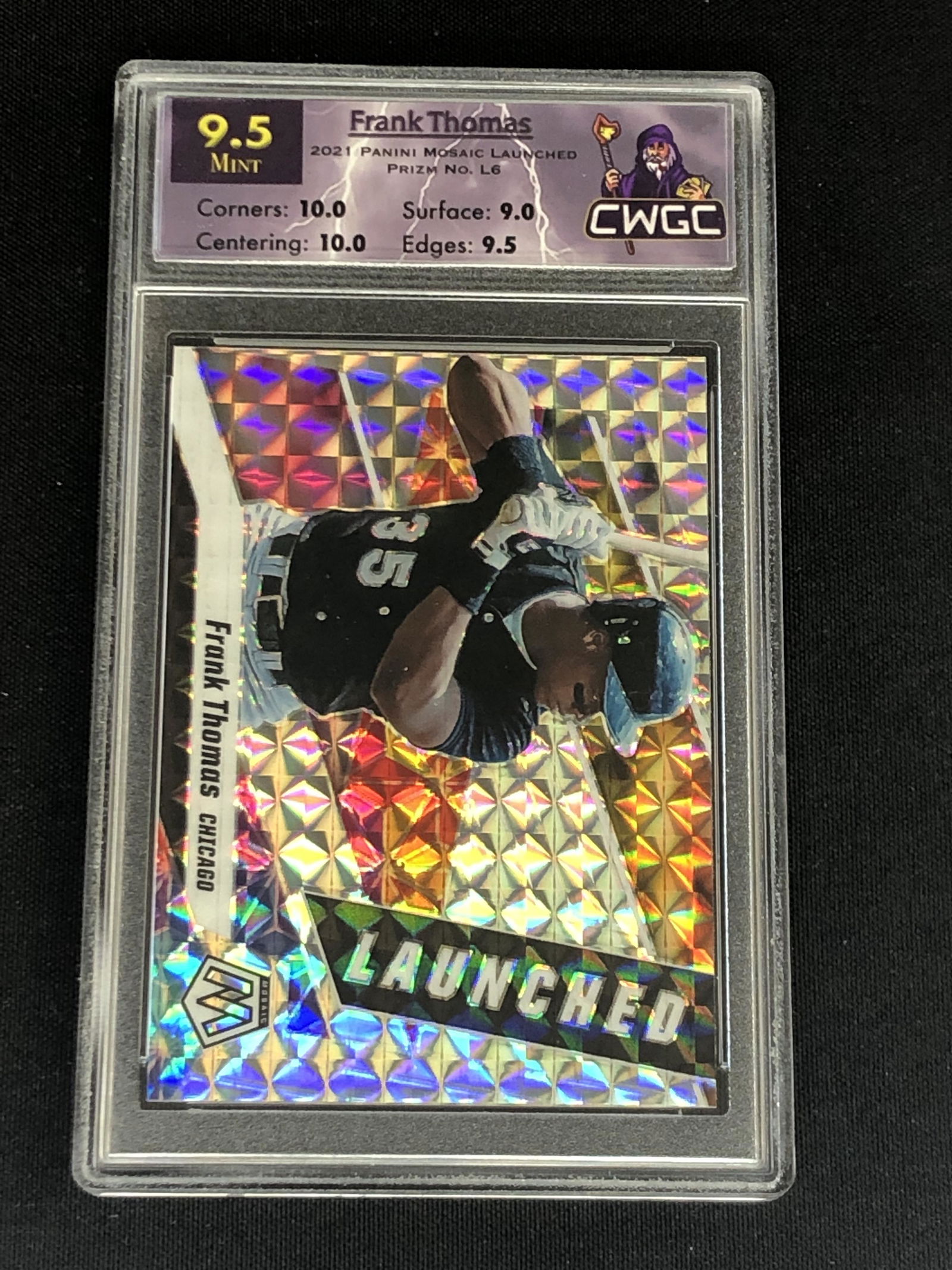 Frank Thomas Panini Mosaic Prizm Graded CWTC 9.5 (1 of 1)