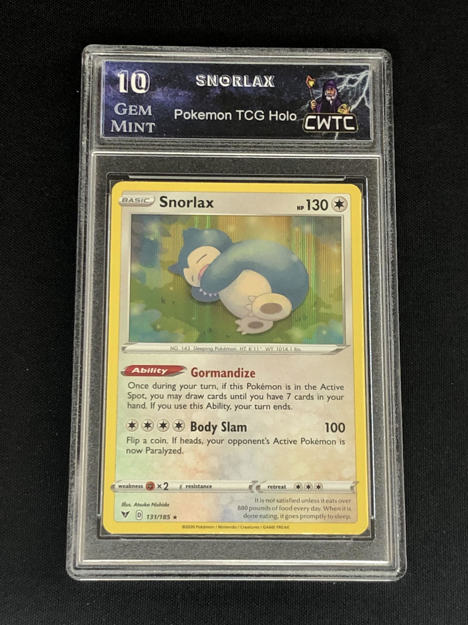 Snorlax Holo Graded CWTC 10 (1 of 1)