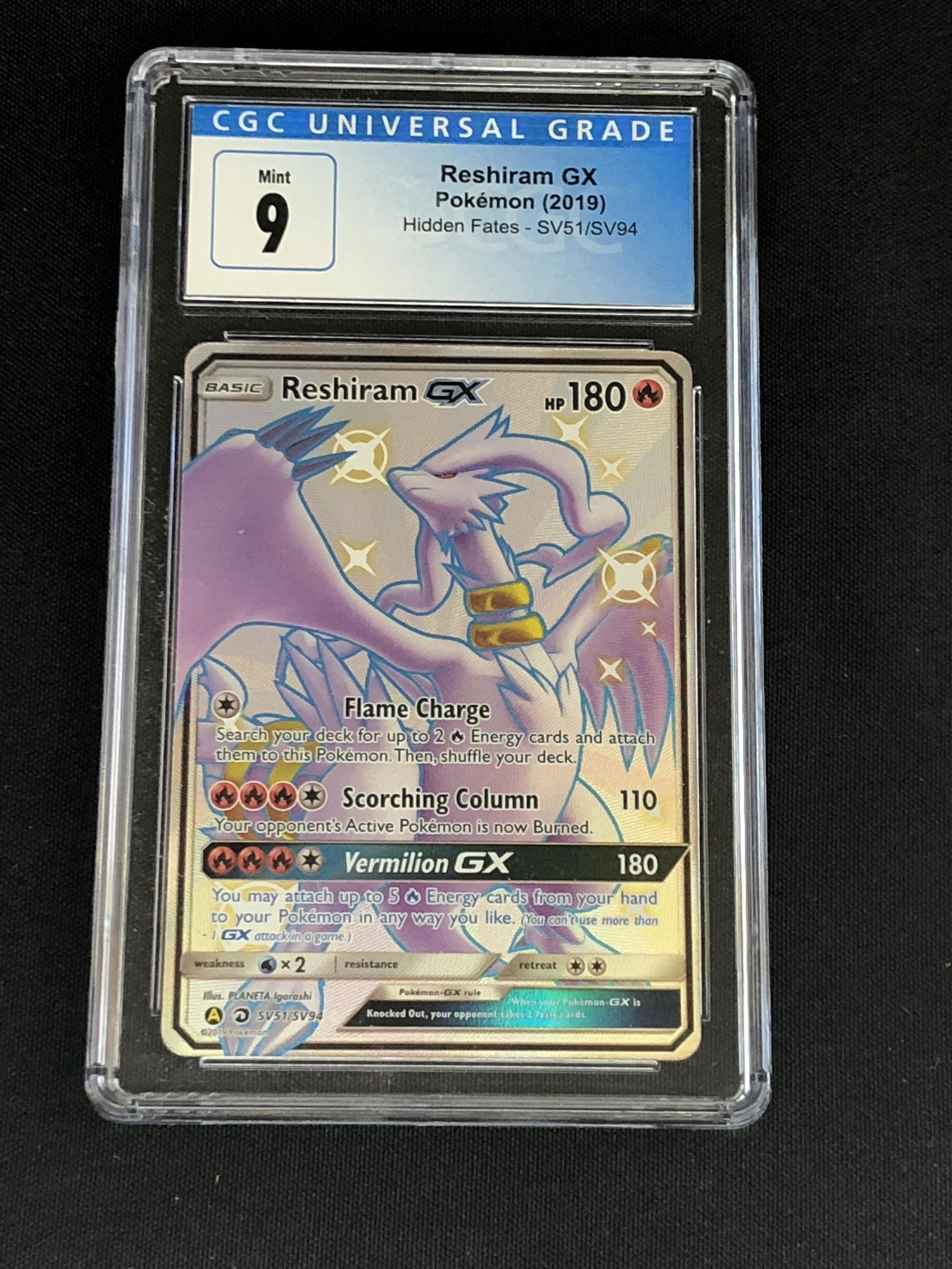 Shiny Reshiram GX Graded CGC 9 (1 of 1)