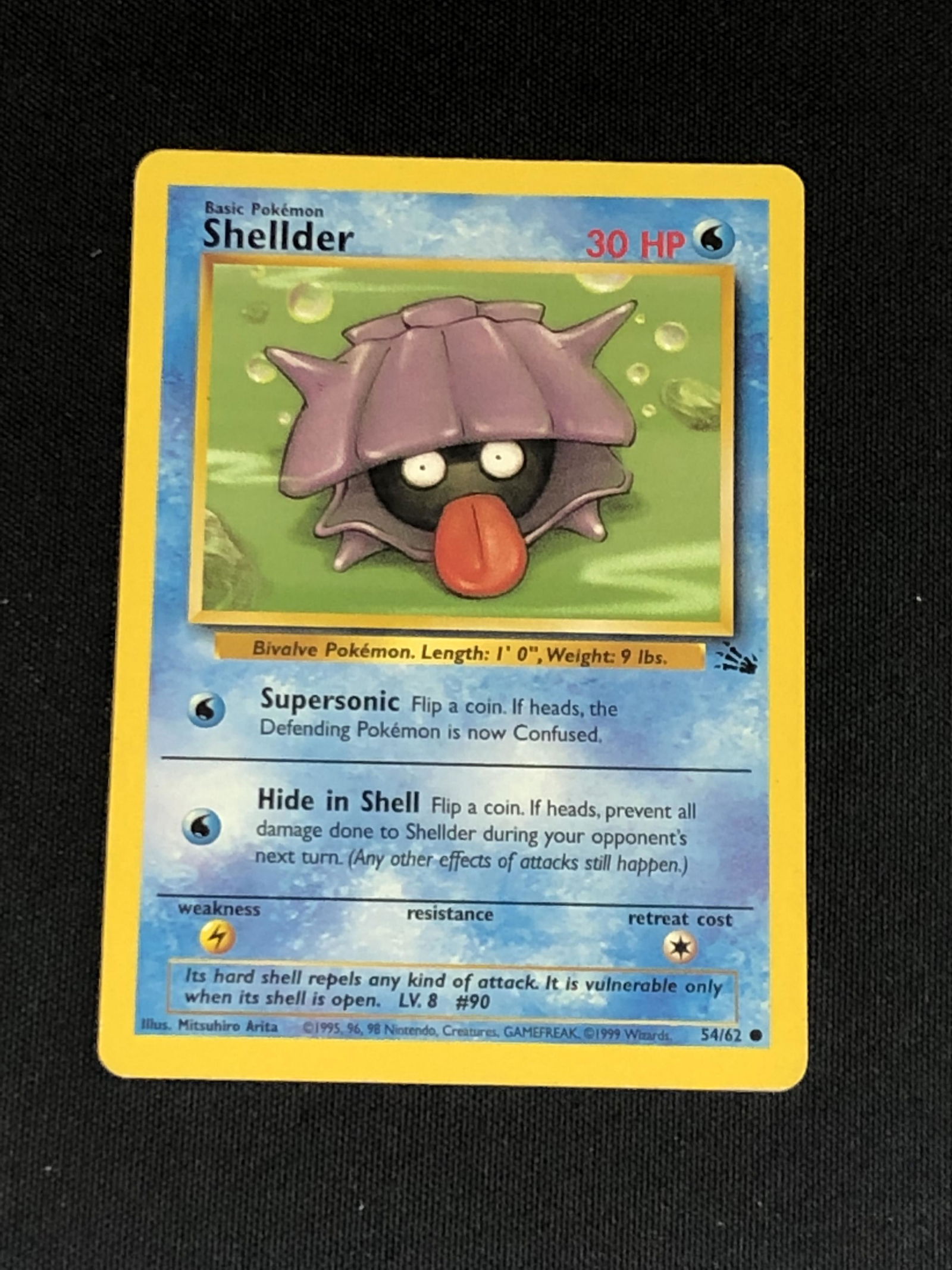 Vintage Fossil Set Shellder Pokemon Card: Vintage Fossil Set Shellder Pokemon Card