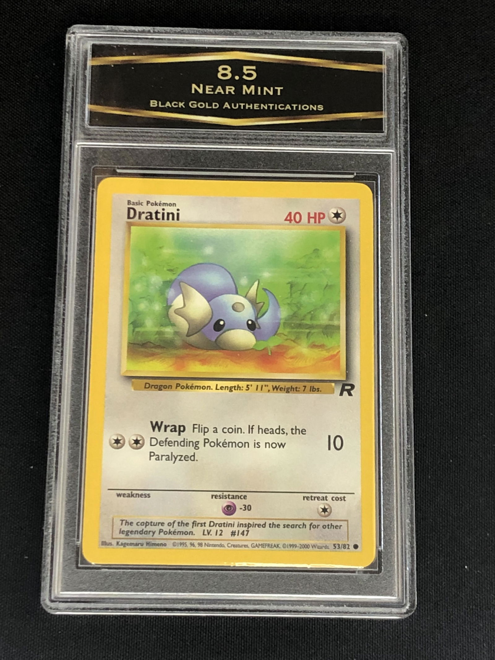 Vintage Team Rocket's Dratini Graded BGA 8.5 (1 of 1)