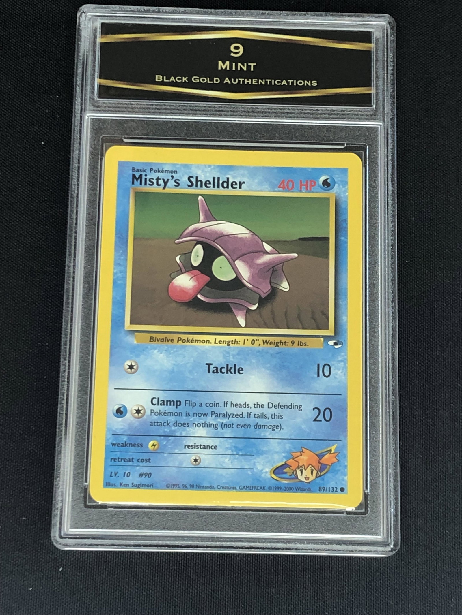 Vintage Misty's Shellder Graded BGA 9: Vintage Misty's Shellder Graded BGA 9