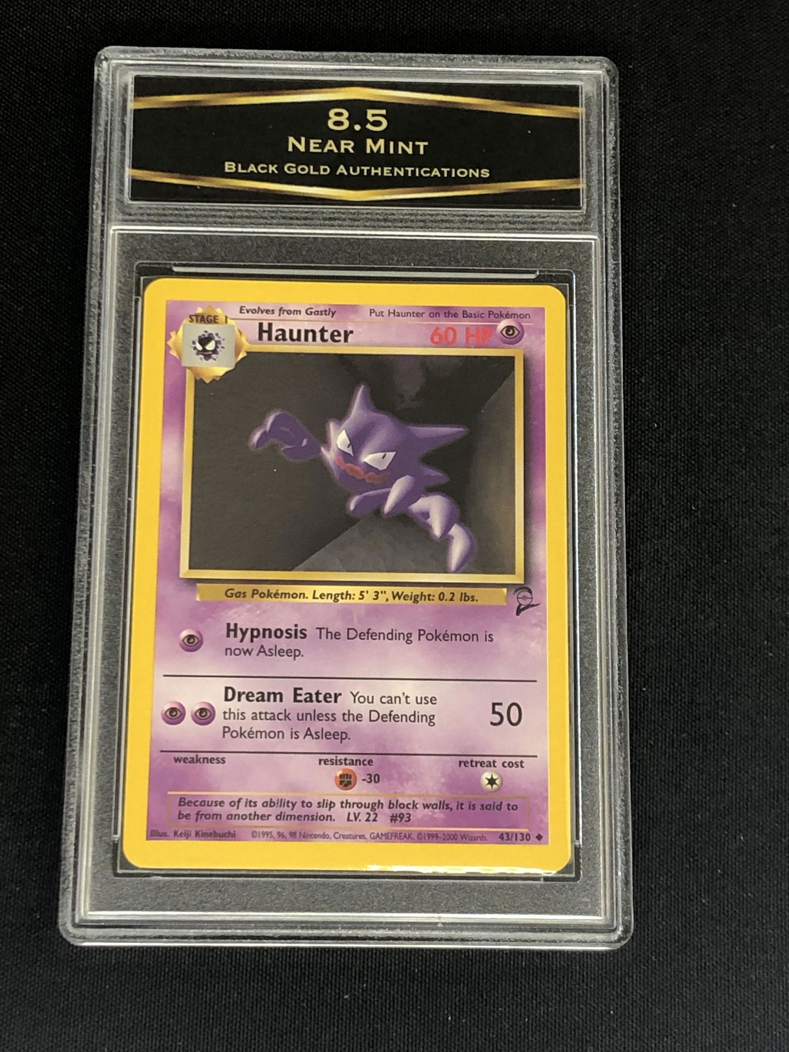 Vintage Base Set 2 Haunter Graded BGA 8.5 (1 of 1)