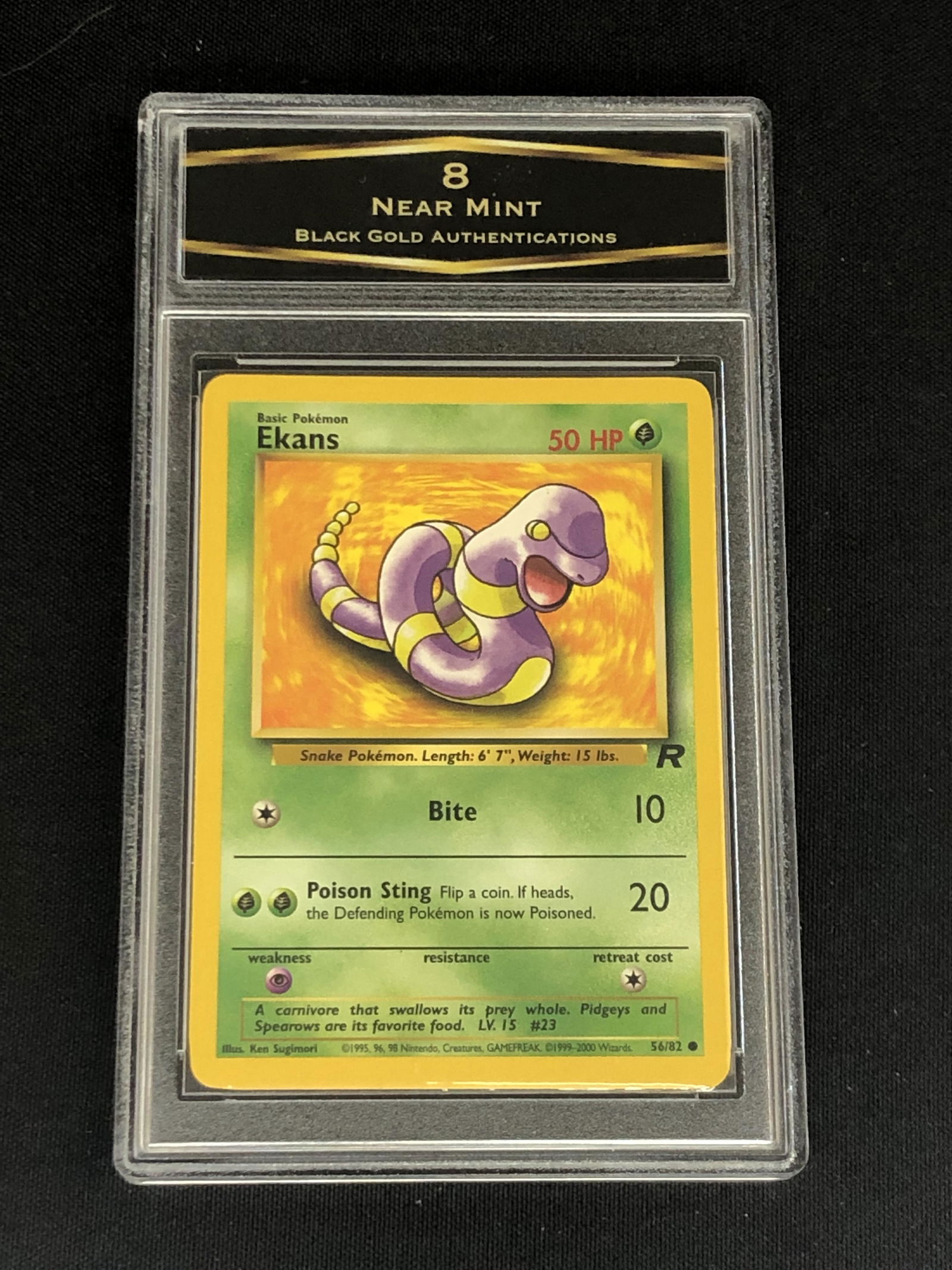 Vintage Team Rocket's Ekans Graded BGA 8 (1 of 1)