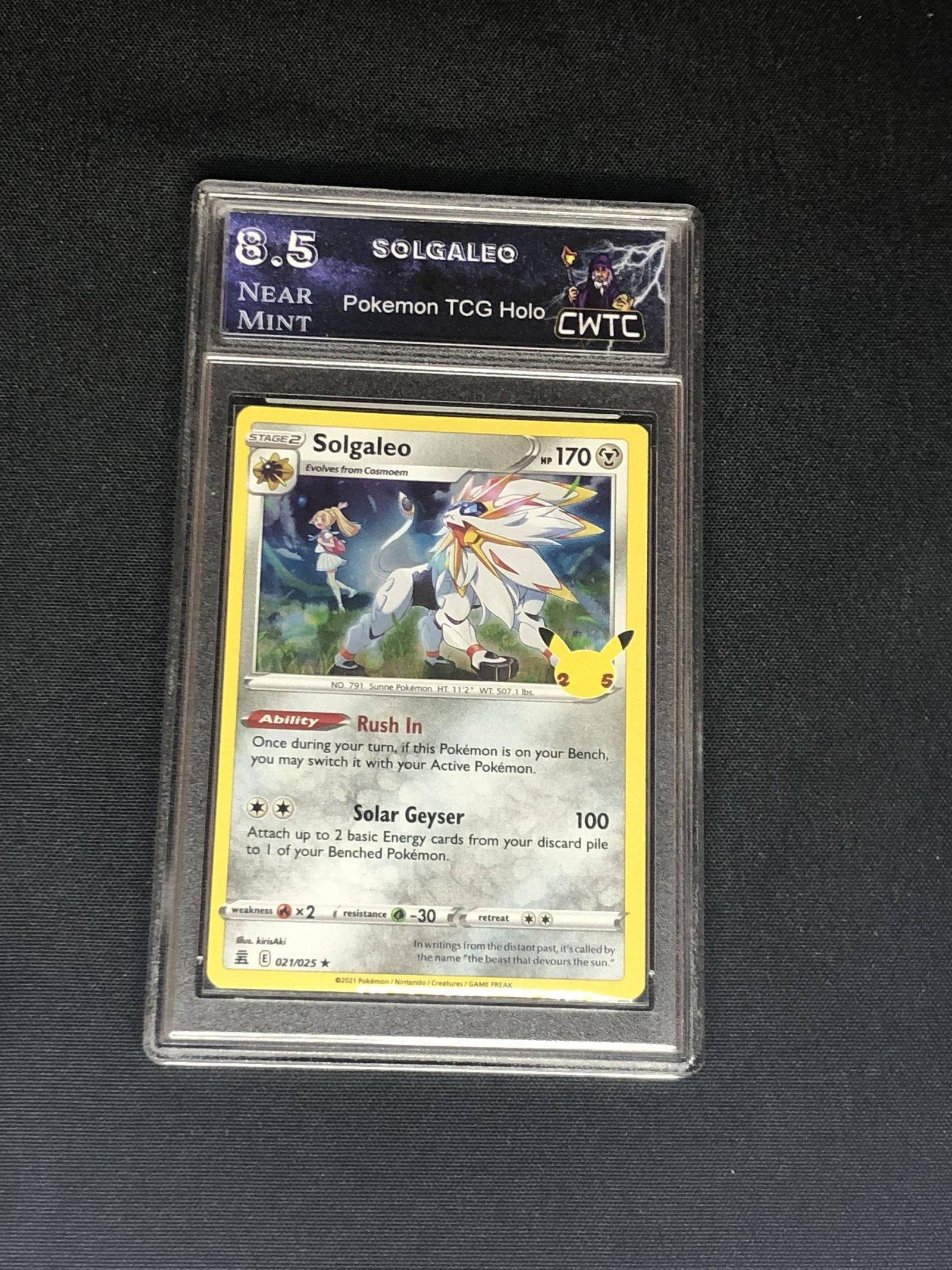 Solgeleo Holo Graded CWTC 8.5 (1 of 1)