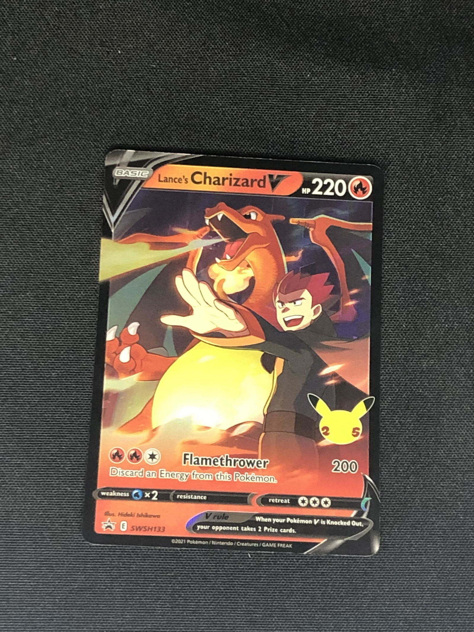 Lance's Charizard V Pokemon Card (1 of 1)