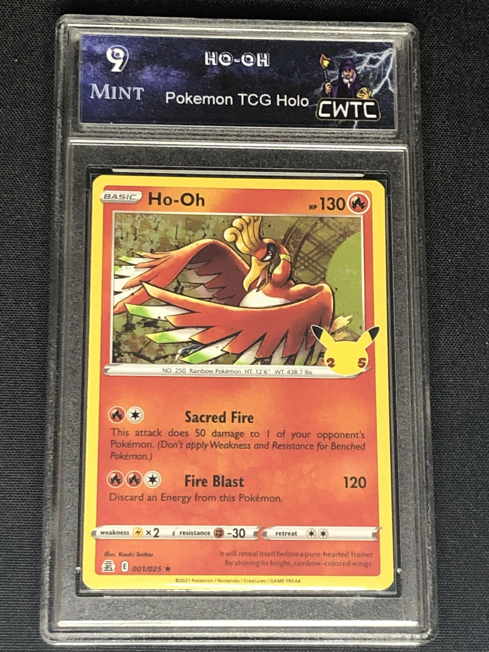Ho-Oh Pokemon TCG Holo Graded CWTC 9 (1 of 1)