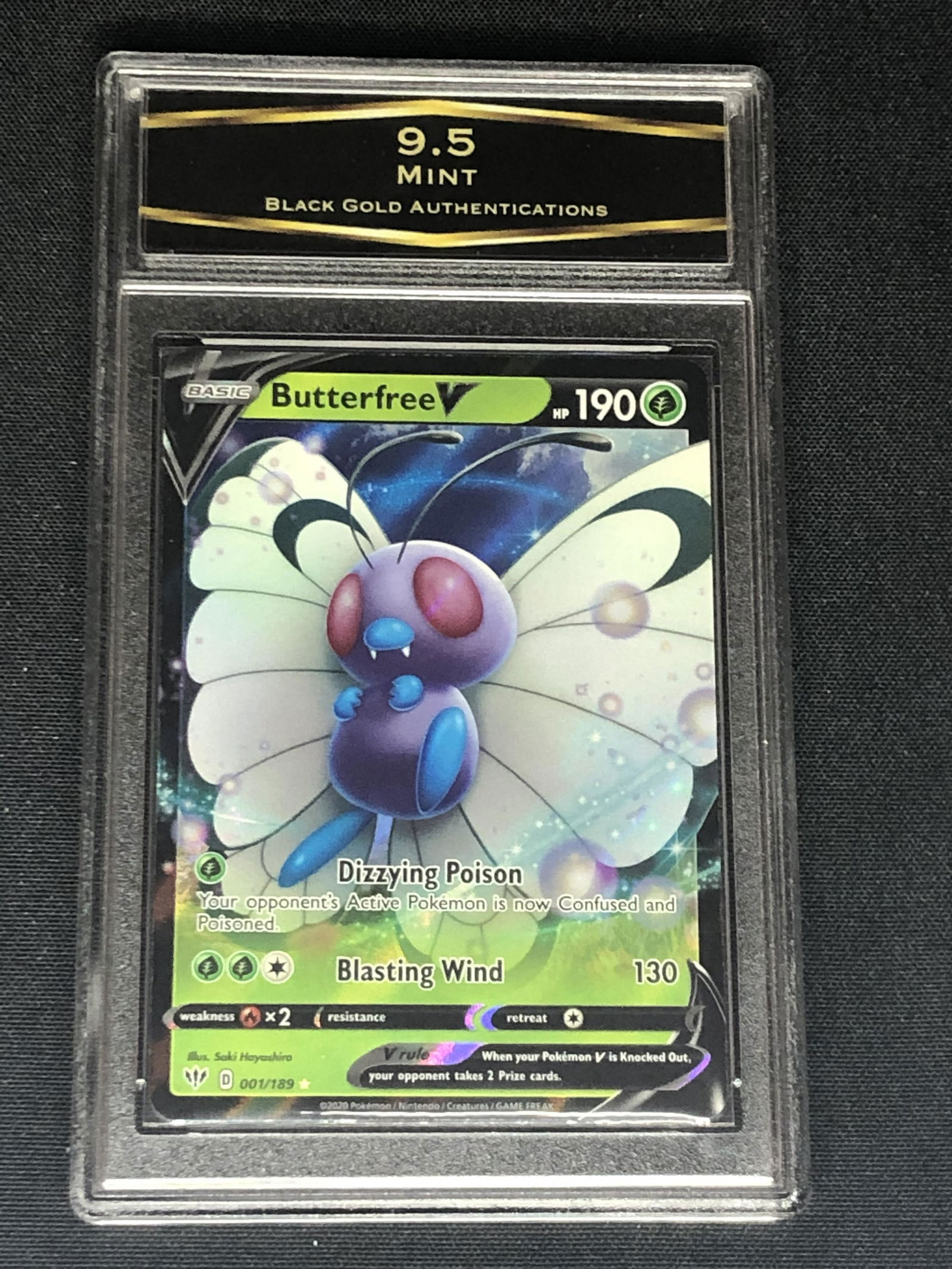 Butterfree V Pokemon Card Graded BGA 9.5 (1 of 1)