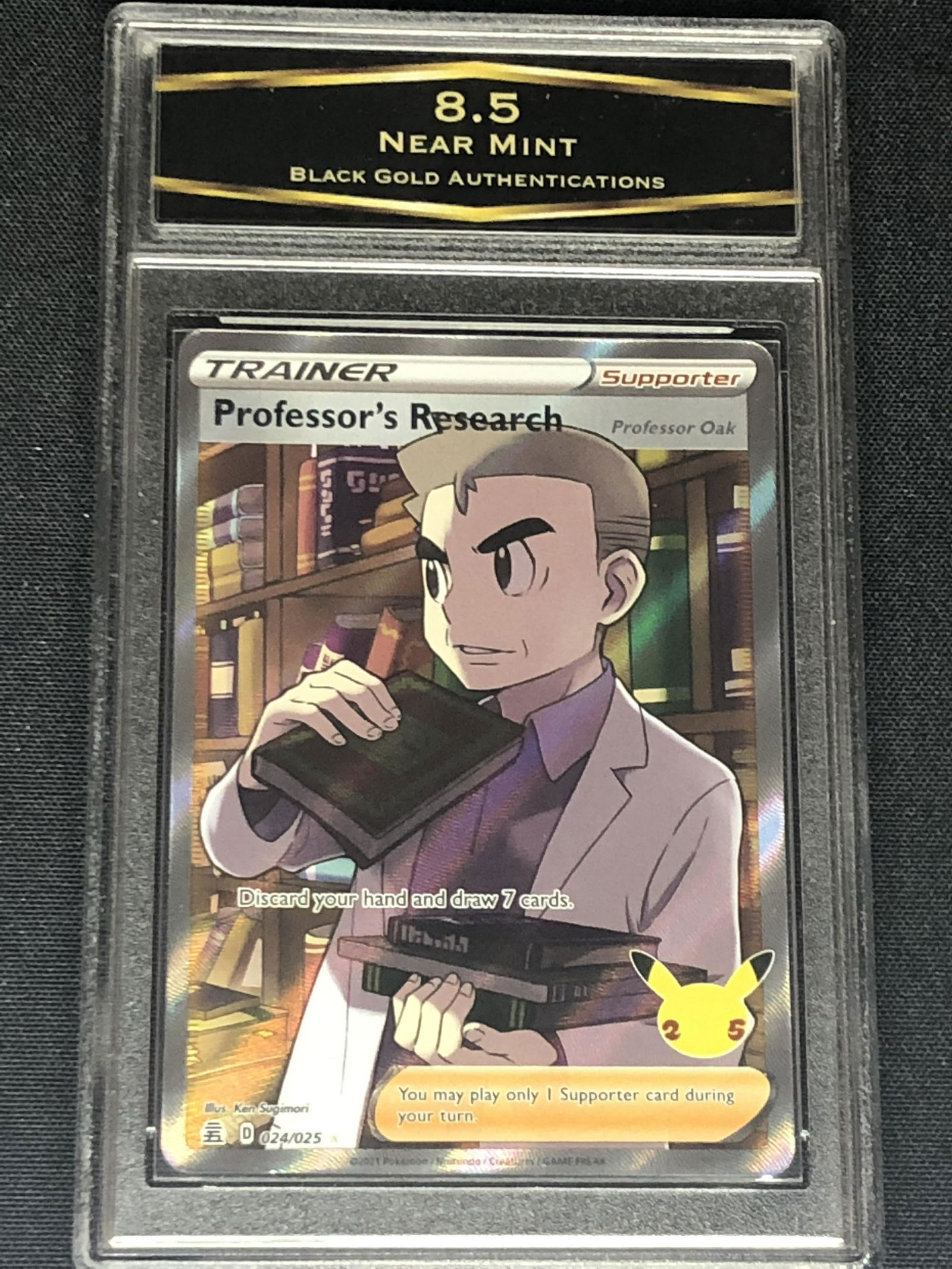 Professor's Research Full Art Graded BGA 8.5: Professor's Research Full Art Graded BGA 8.5