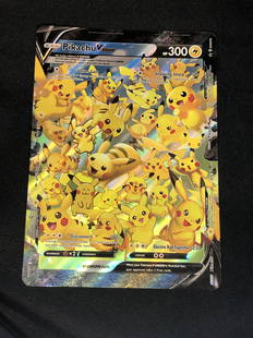 Jumbo Pikachu Vunion Pokemon Card: Jumbo Pikachu Vunion Pokemon Card