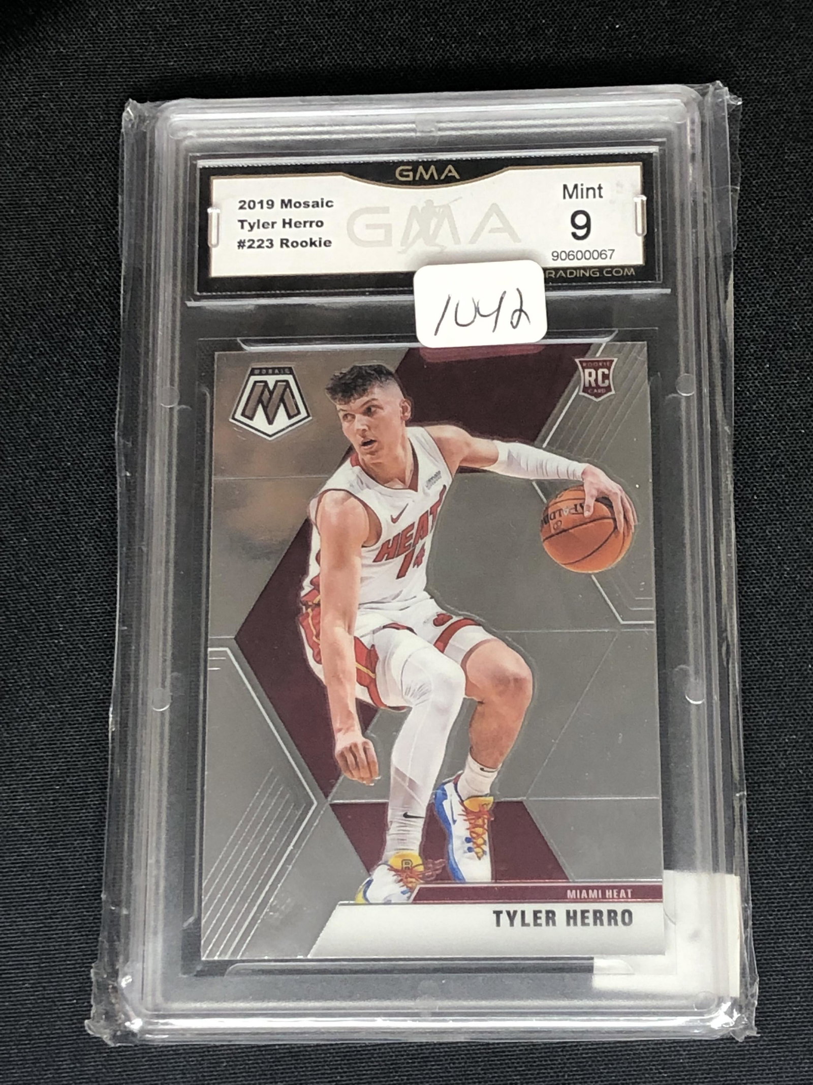 Tyler Herro Panini Mosaic Rookie Graded GMA 9 (1 of 1)