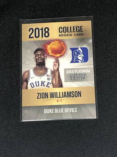 Zion Williamson Trading Card: Zion Williamson Trading Card