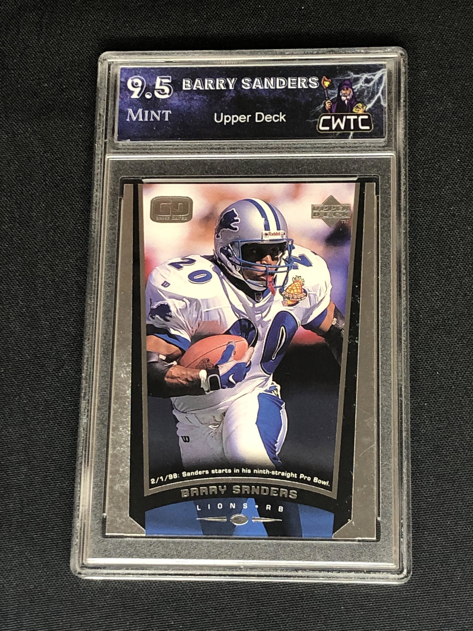 Barry Sanders Upper Deck Graded CWGC 9.5 (1 of 1)