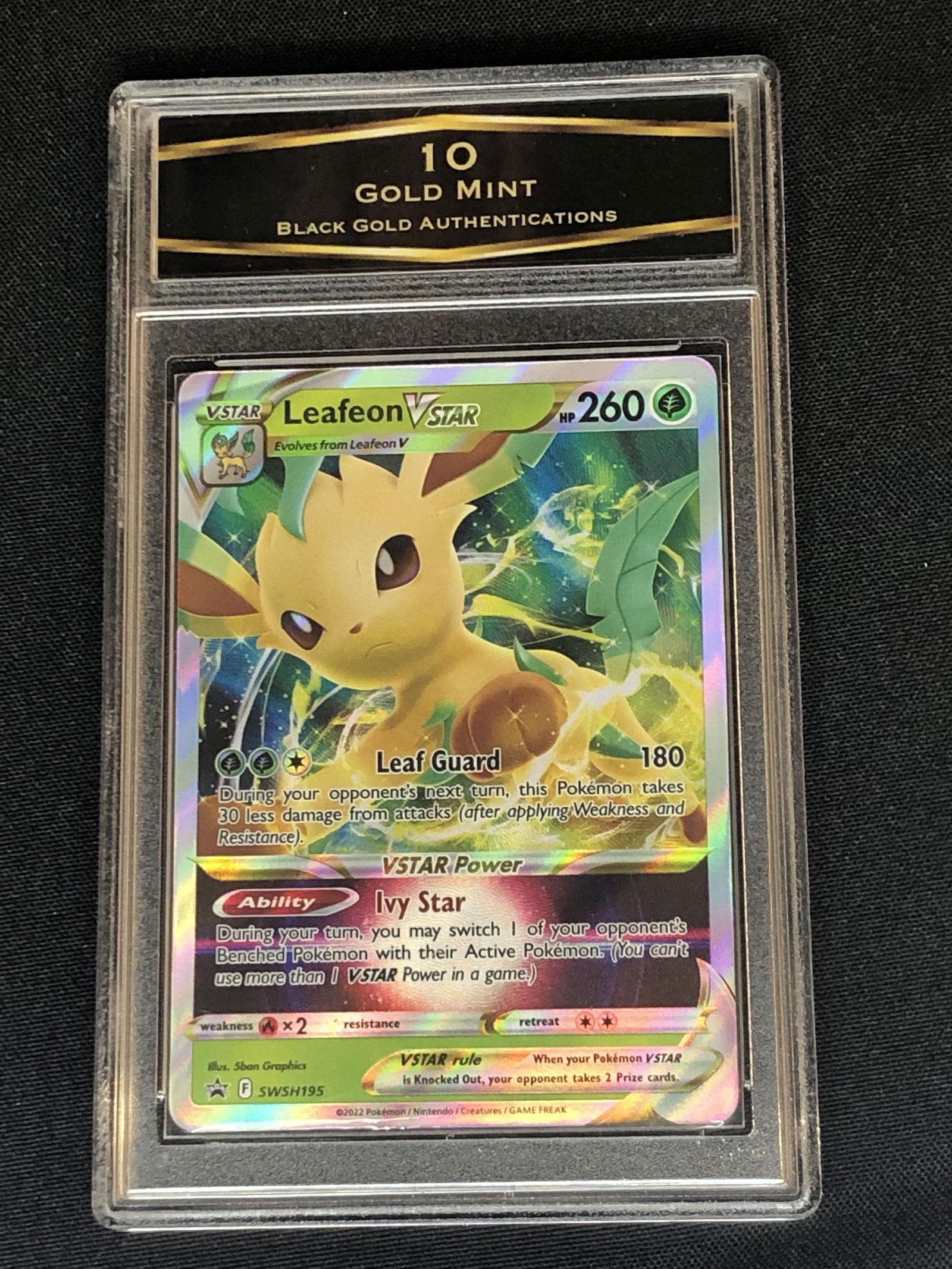 Leafeon Vstar Pokemon Card Graded BGA 10 (1 of 1)