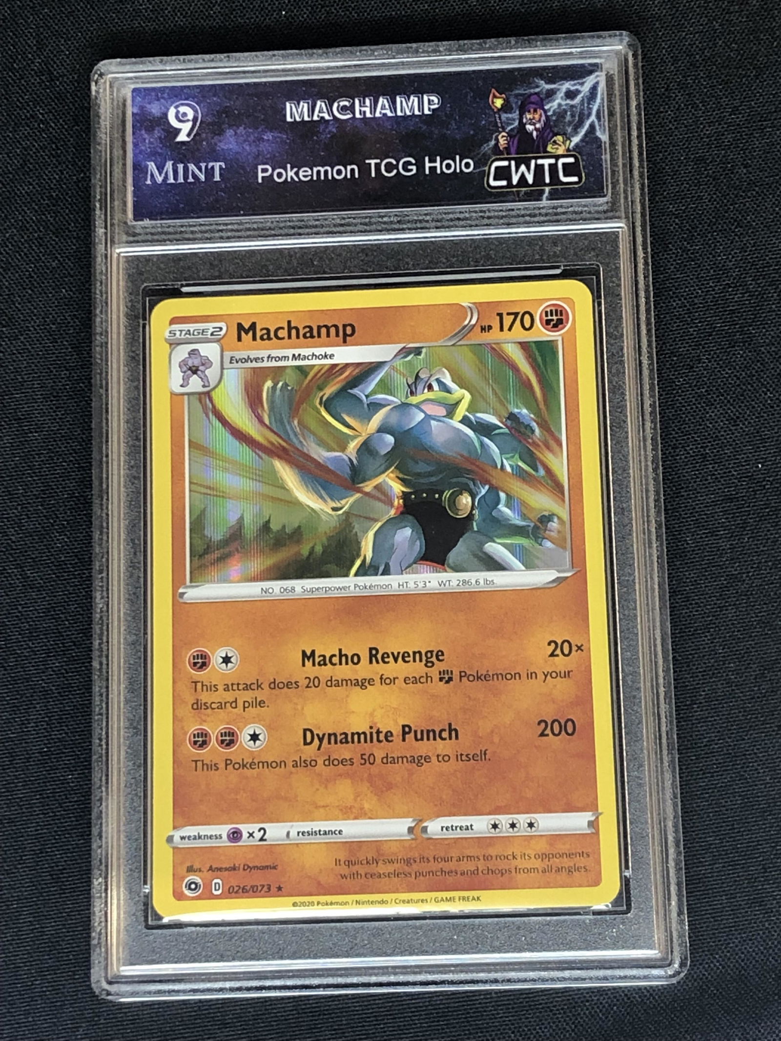 Machamp Holo graded CWGC 9 (1 of 1)