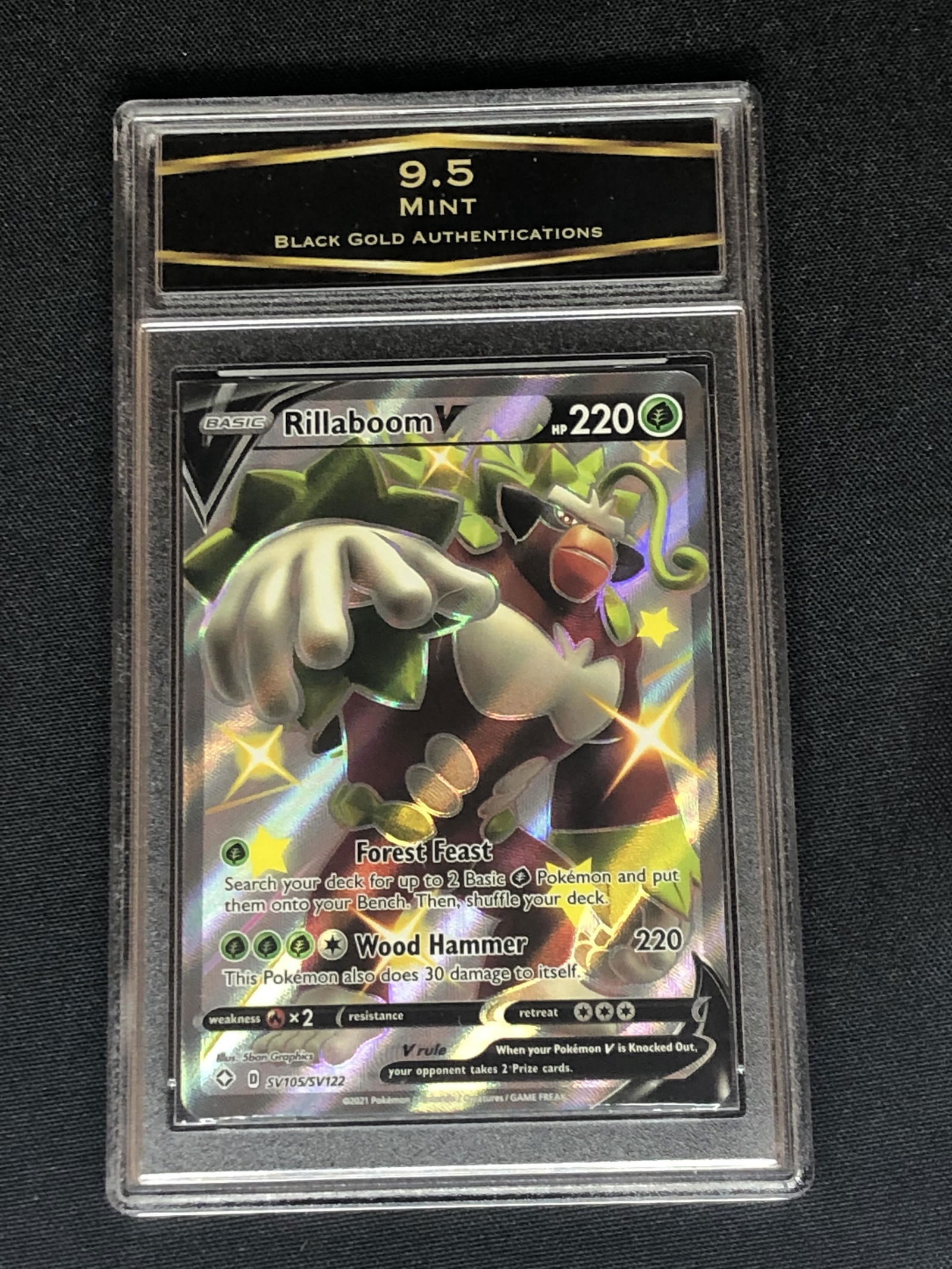 Shiny Rillaboom V Graded BGA 9.5 (1 of 1)