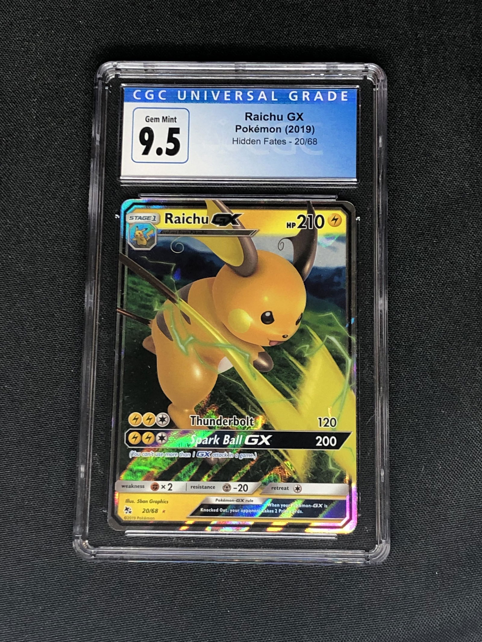 Raichu GX Graded CGC 9.5 (1 of 1)