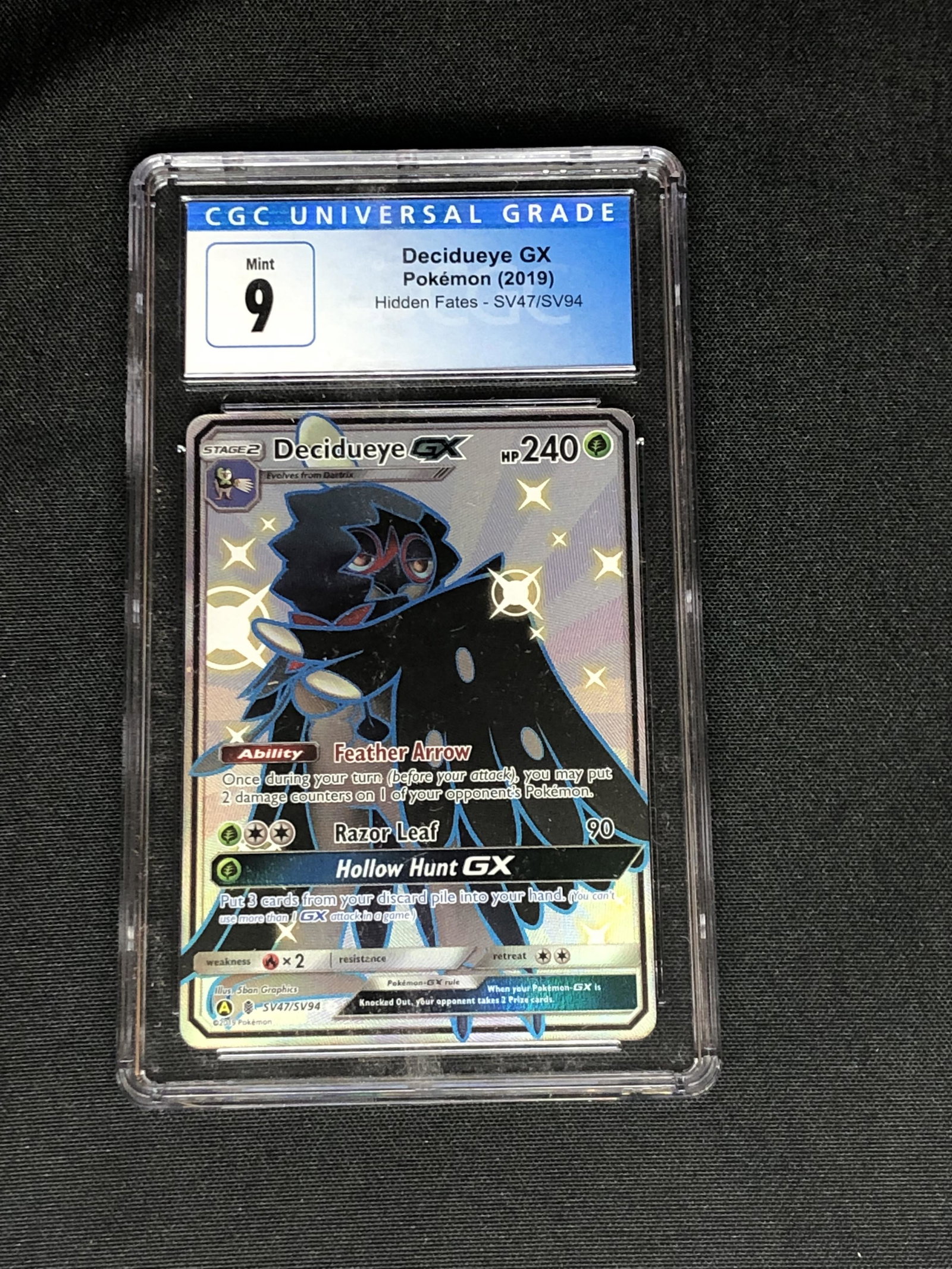Shiny Decidueye GX Full Art Graded CGC 9 (1 of 1)