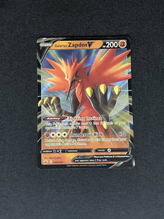 Galarian Zapdos V Pokemon Card: Galarian Zapdos V Pokemon Card