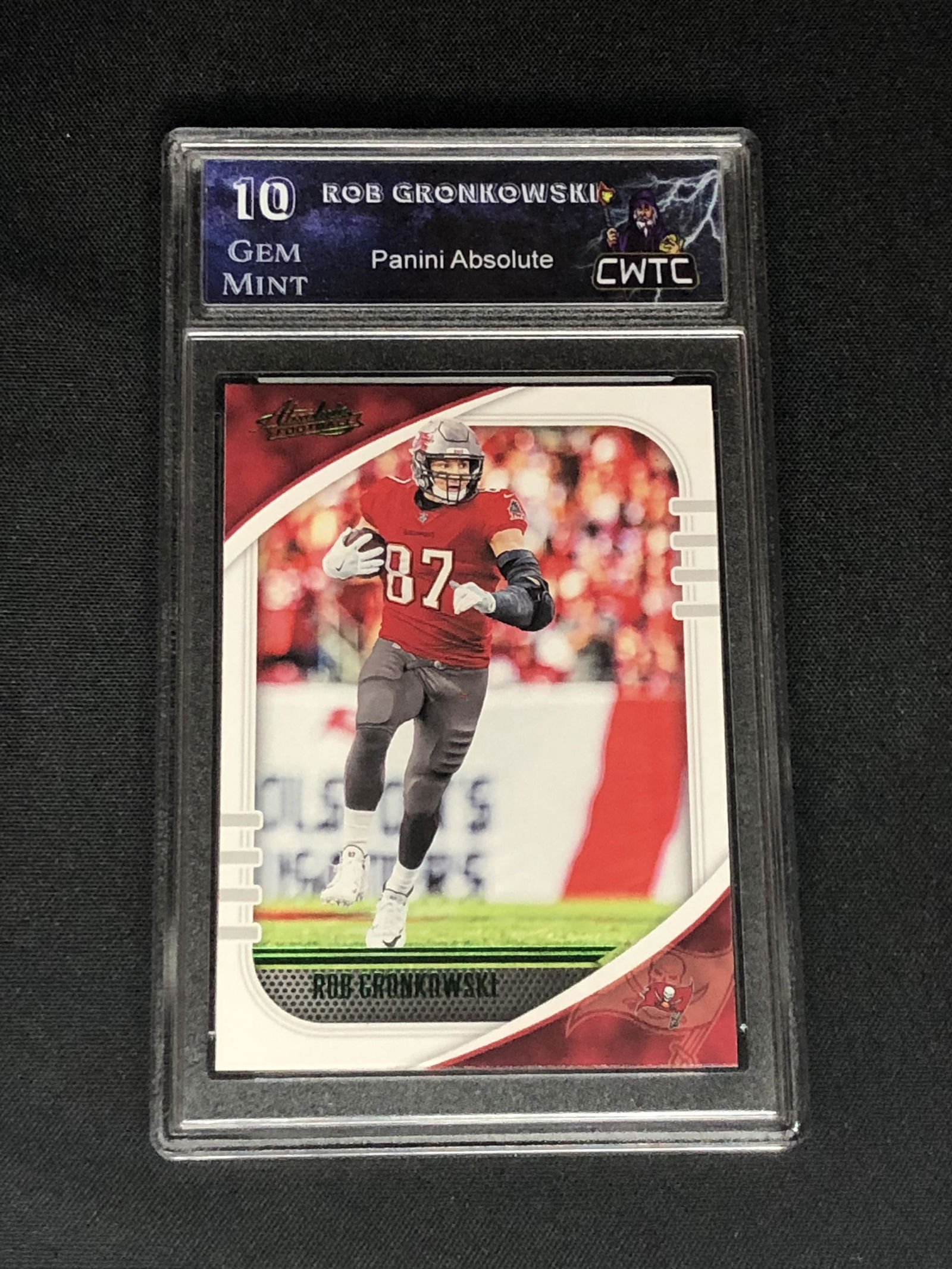 Rob Gronkowski Panini Absolute Green Graded CWTC 10 (1 of 1)