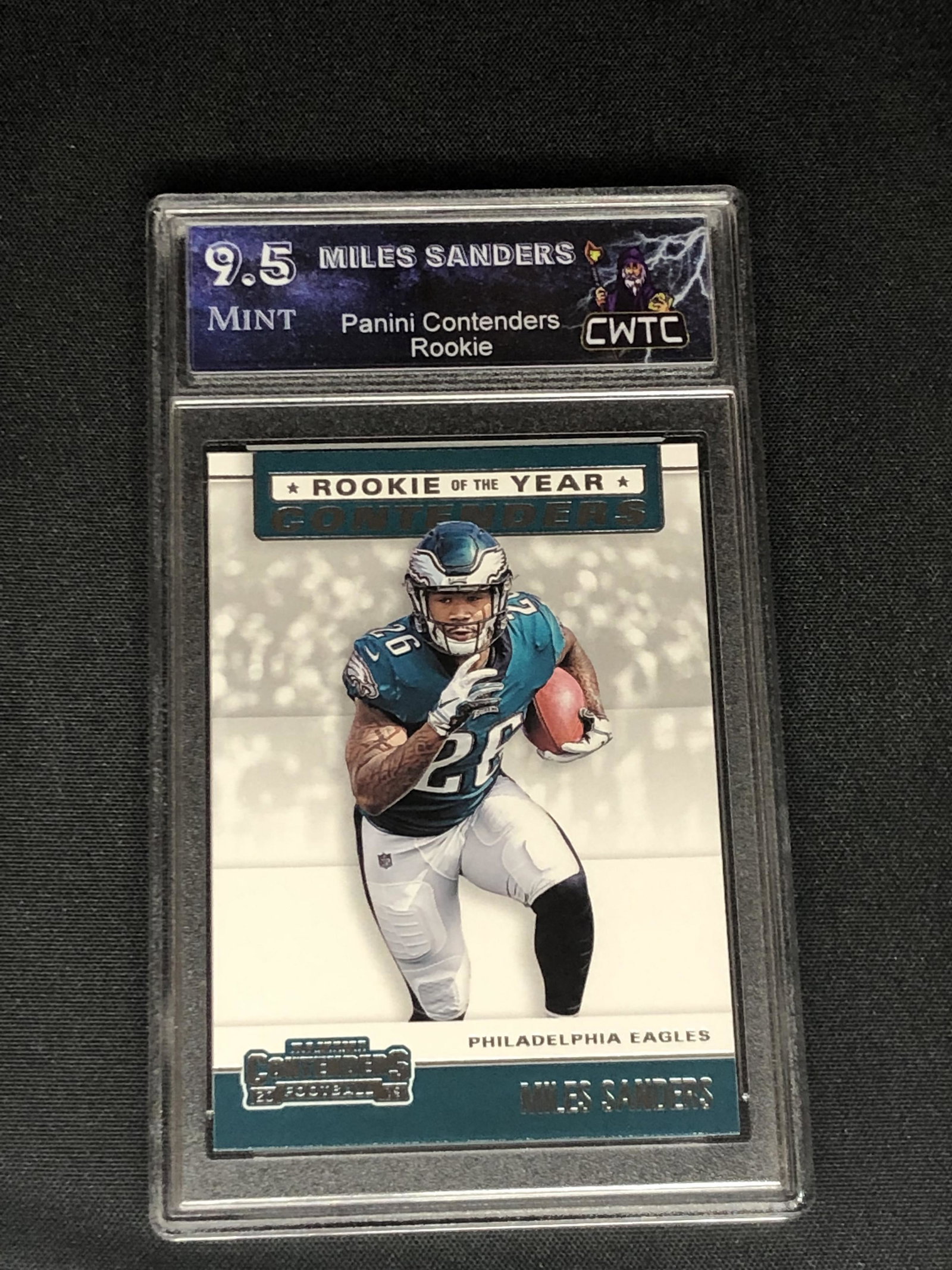 Miles Sanders Panini Contenders Rookie Graded CWTC 9.5 (1 of 1)
