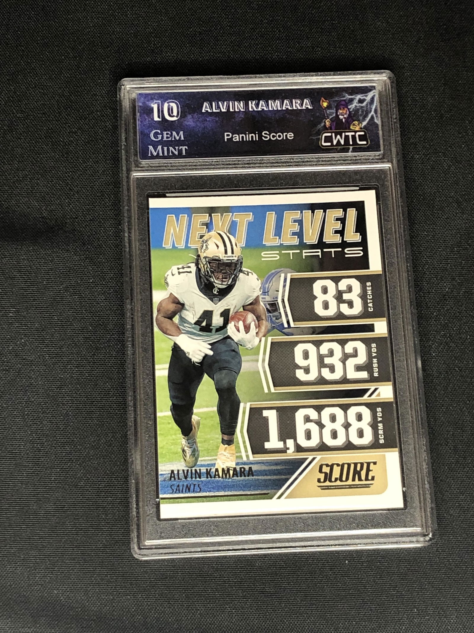 Alvin Kamara Panini Score Graded CWTC 10 (1 of 1)
