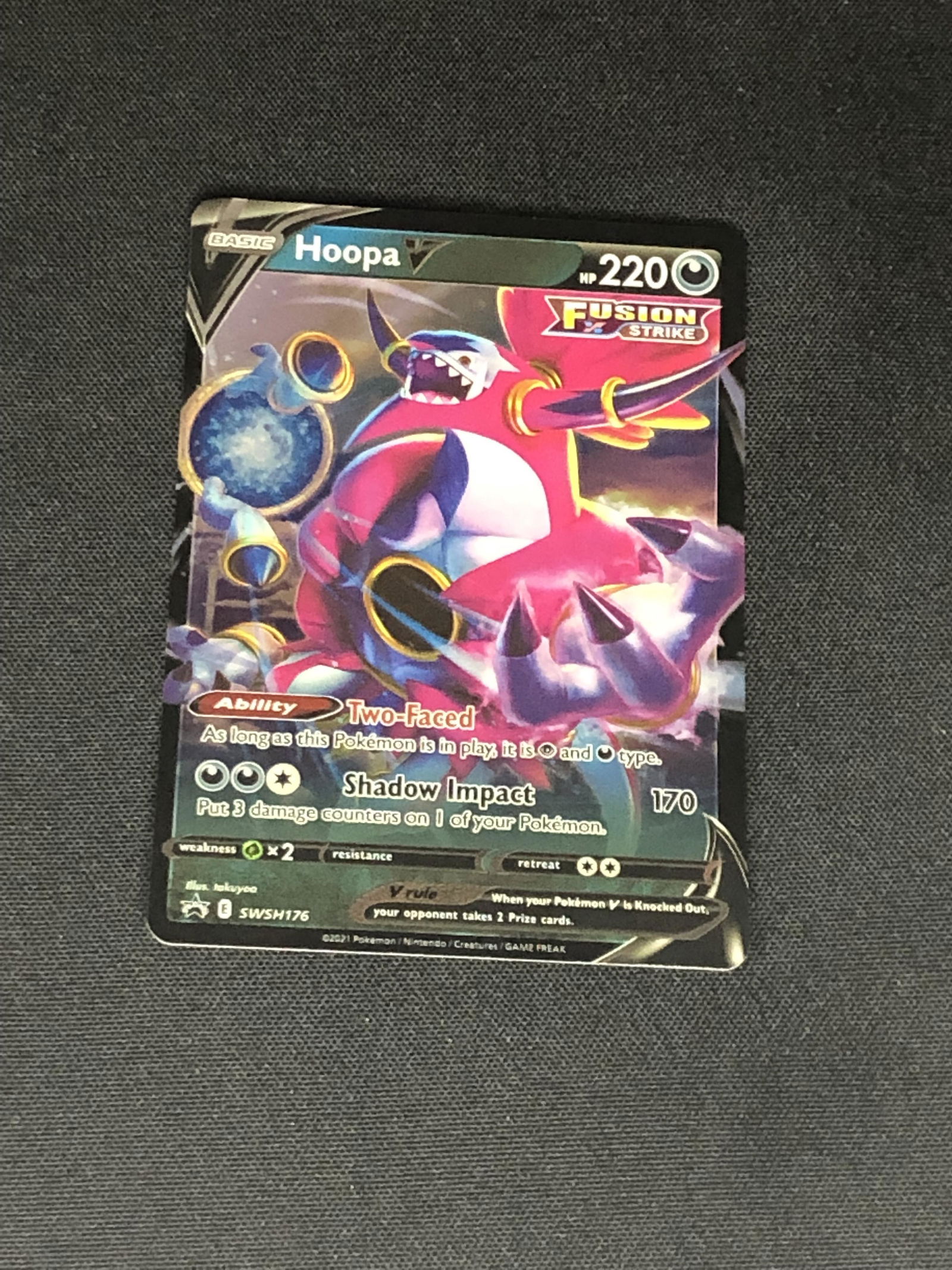 Fusion Strike Hoopa V Pokemon Card (1 of 1)