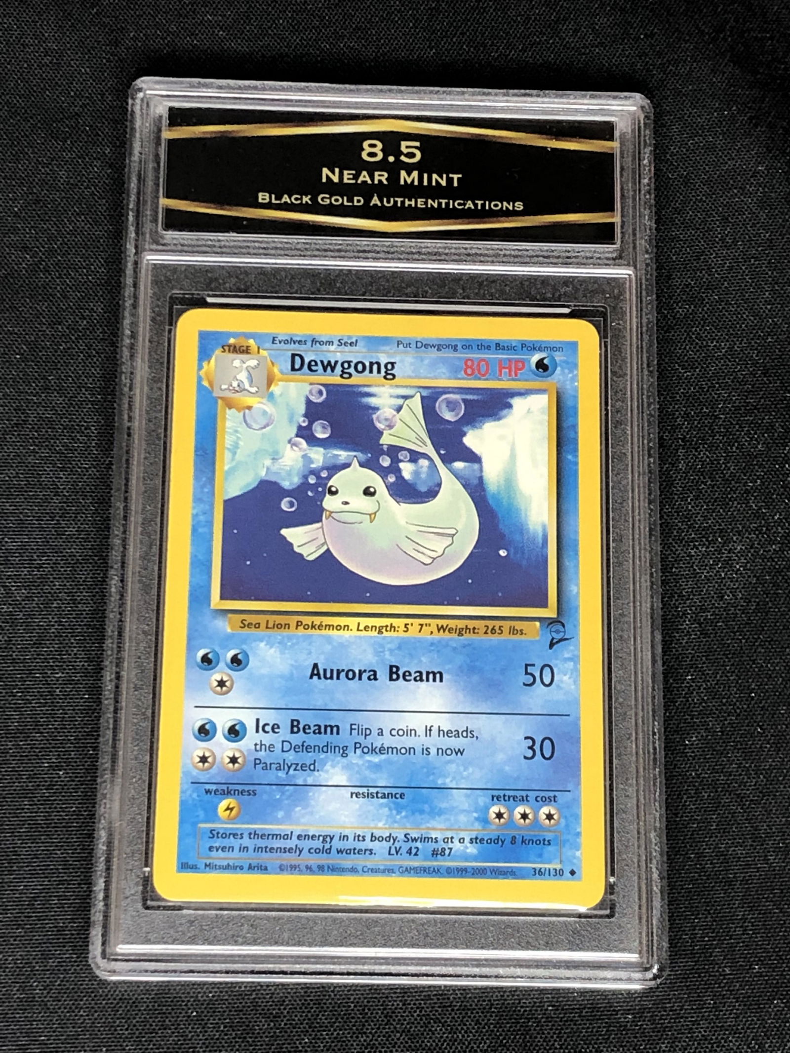 Vintage Base Set 2 Dewgong Graded BGA 8.5 (1 of 1)