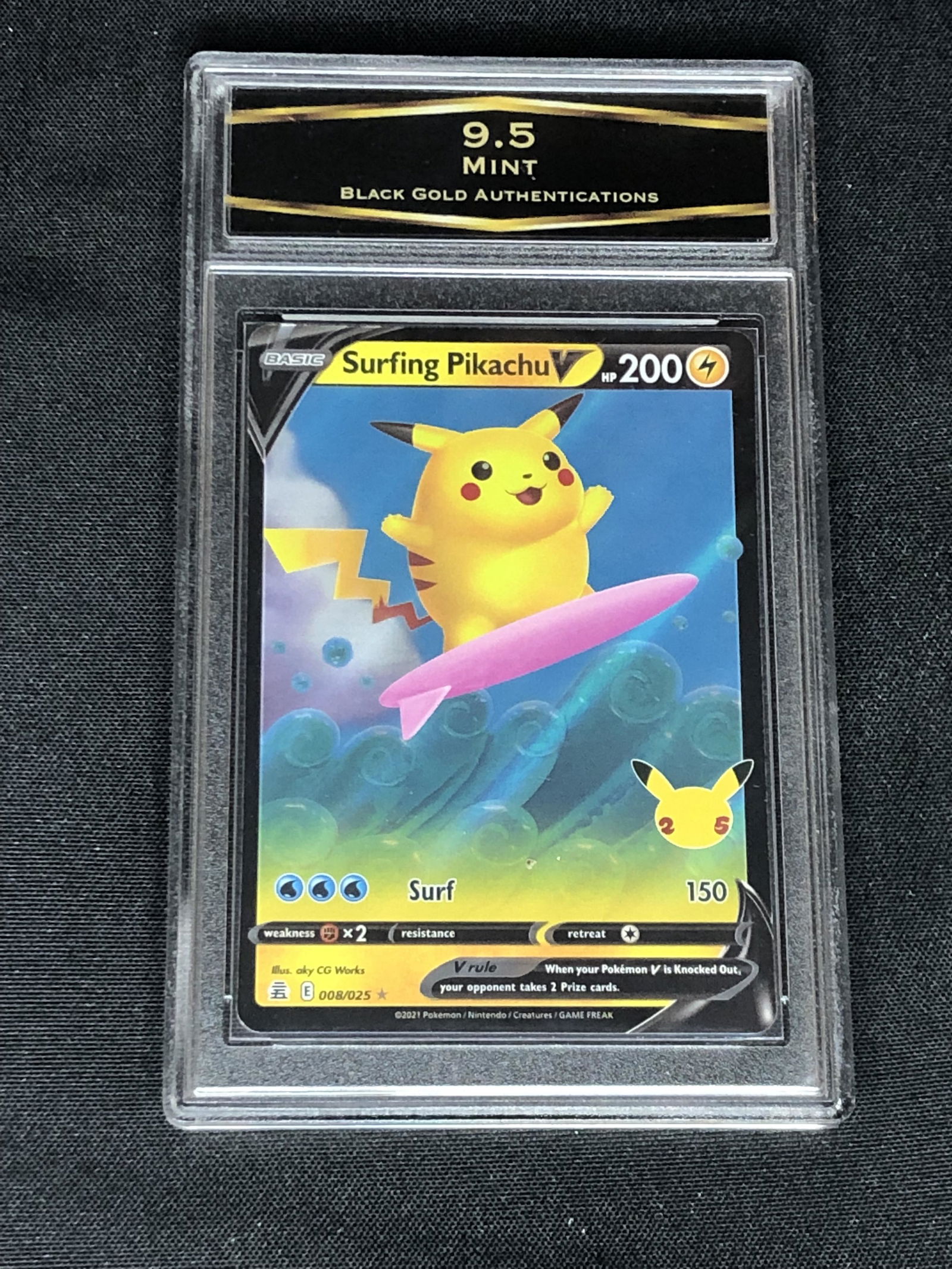 Surfing Pikachu V Graded BGA 9.5 (1 of 1)