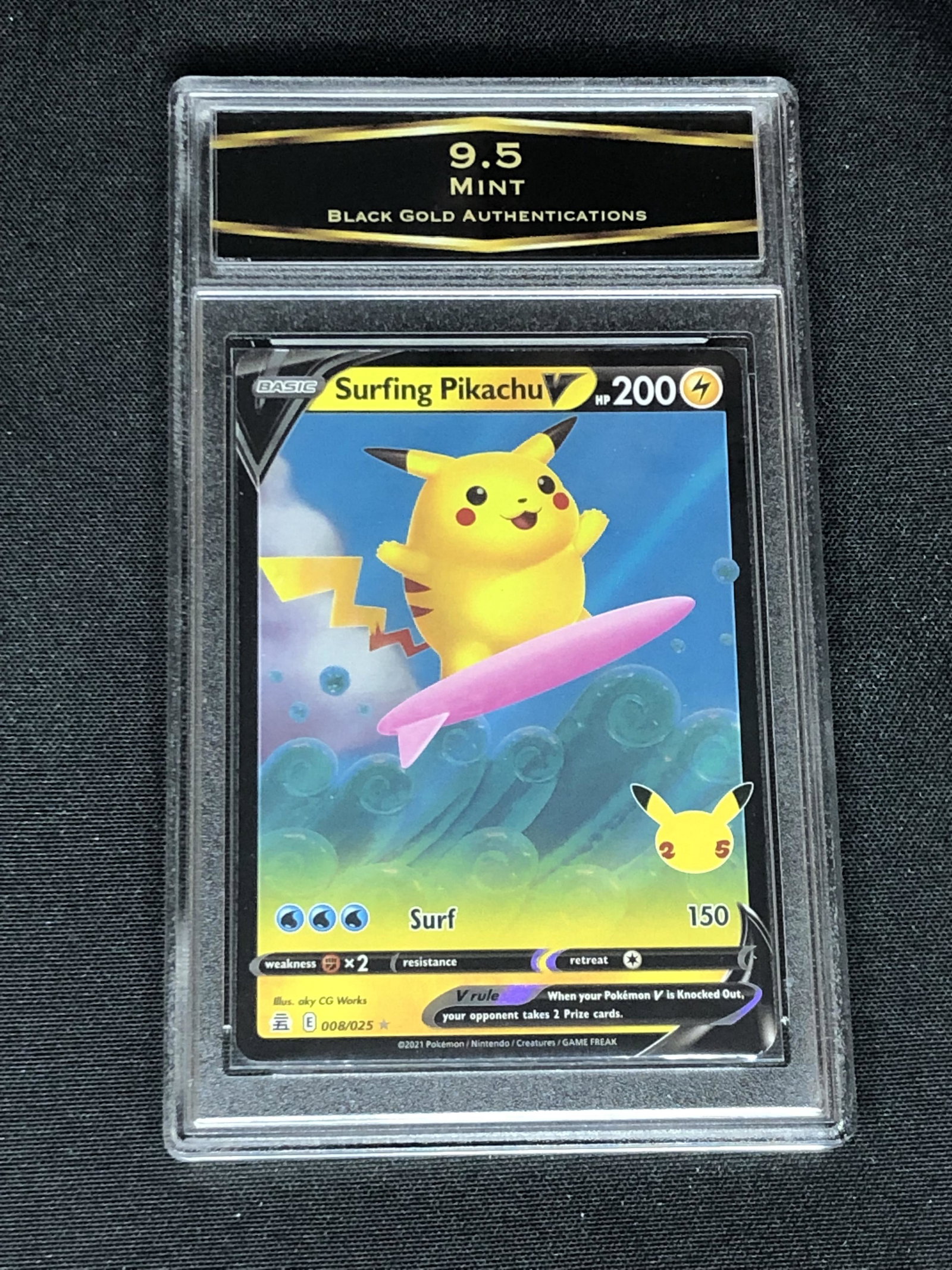 Surfing Pikachu V Graded BGA 9.5 (1 of 1)