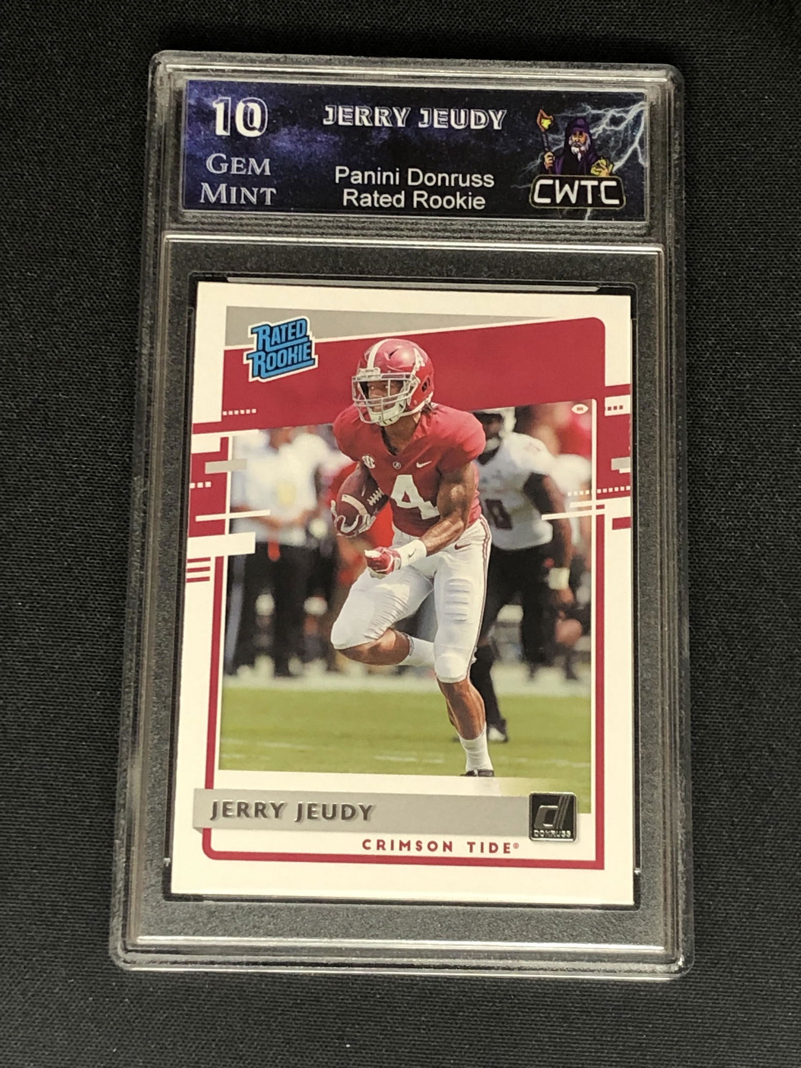 Jerry Jeudy Panini Donruss Rated Rookie Graded CWTC 10 (1 of 1)