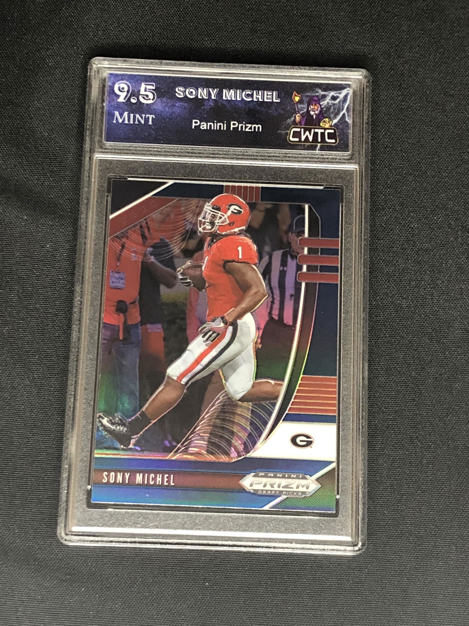 Sony Michel Panini Blue Prizm Graded CWTC 9.5 (1 of 1)
