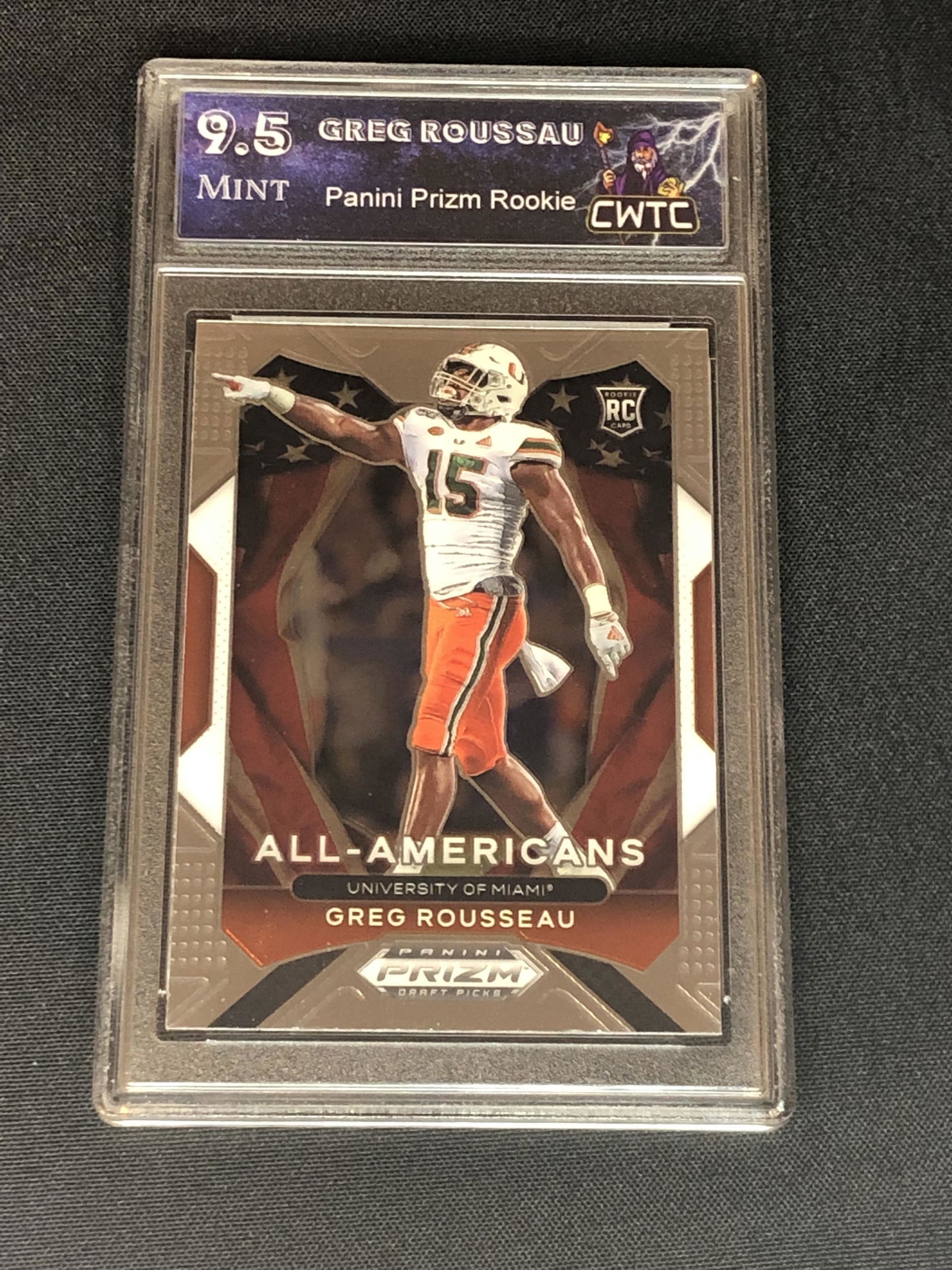 Greg Roussau Panini Prizm Rookie Graded CWTC 9.5 (1 of 1)