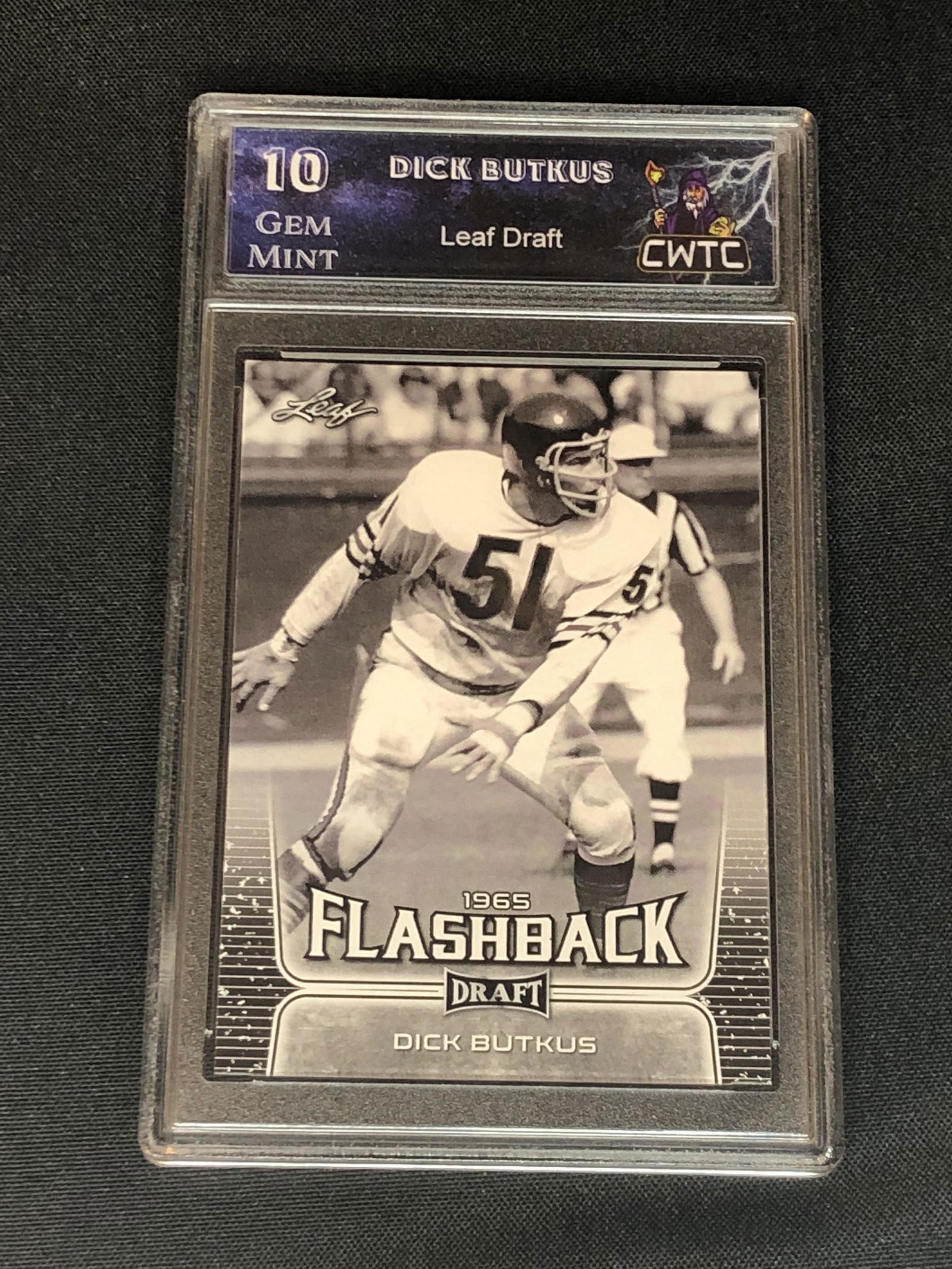 Dick Butkus Leaf Draft Graded CWTC 10 (1 of 1)