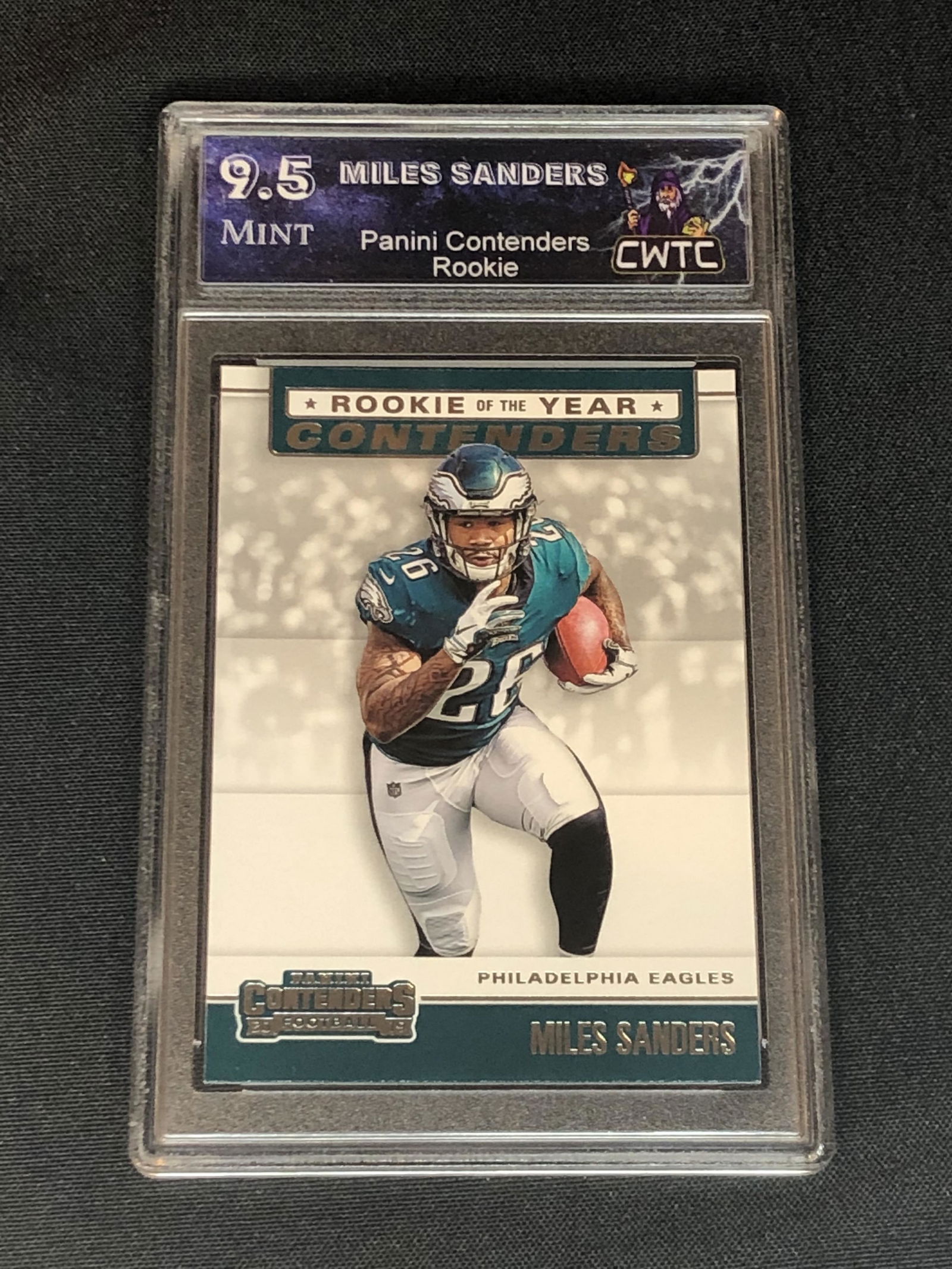 Miles Sanders Panini Contenders Rookie Graded CWTC 9.5 (1 of 1)