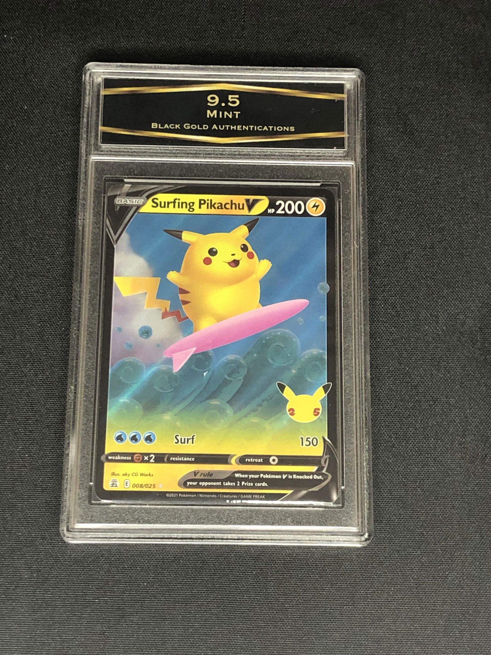 Surfing Pikachu V Graded BGA 9.5 (1 of 1)