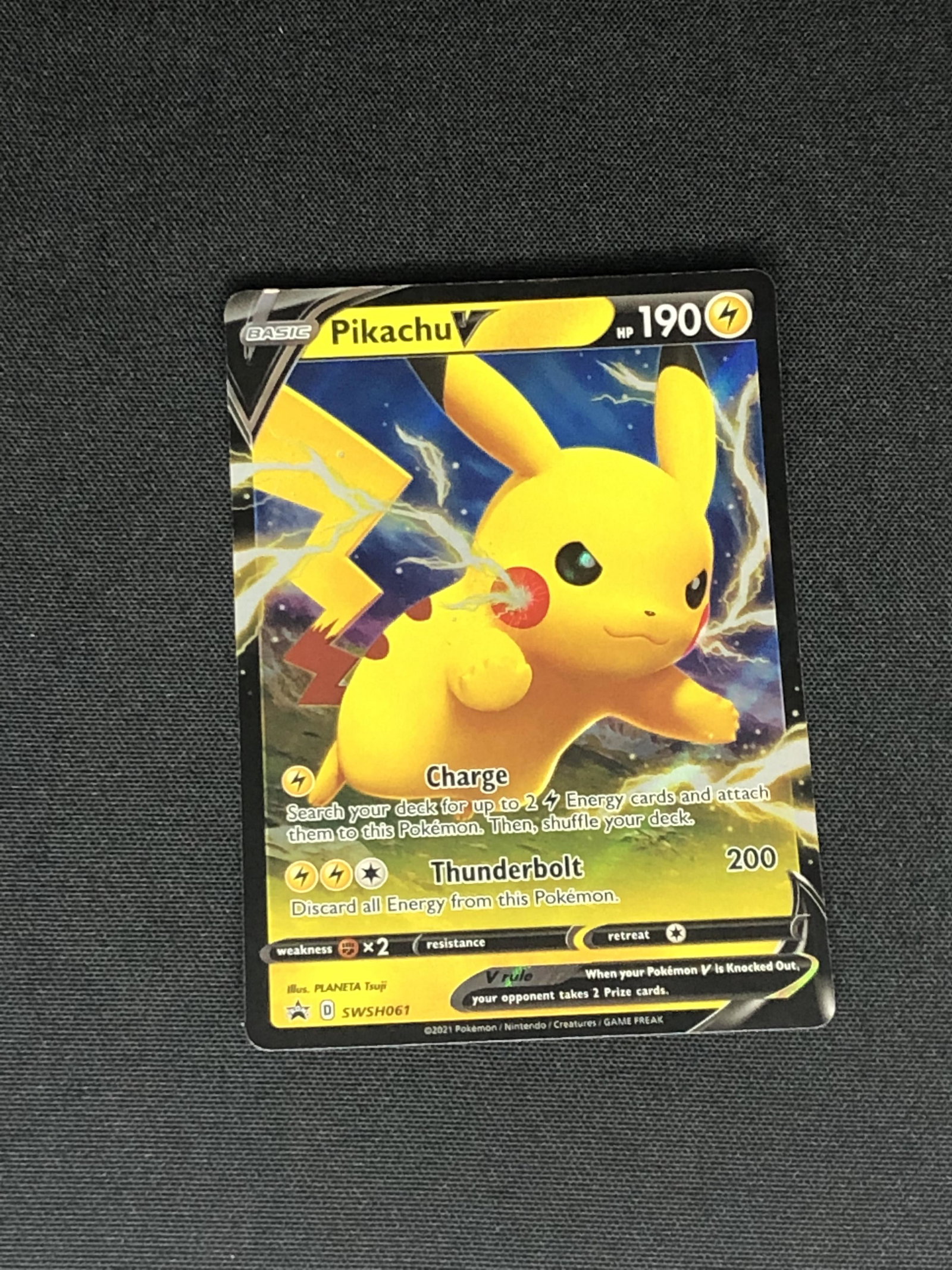 Pikachu V Pokemon Card (1 of 1)