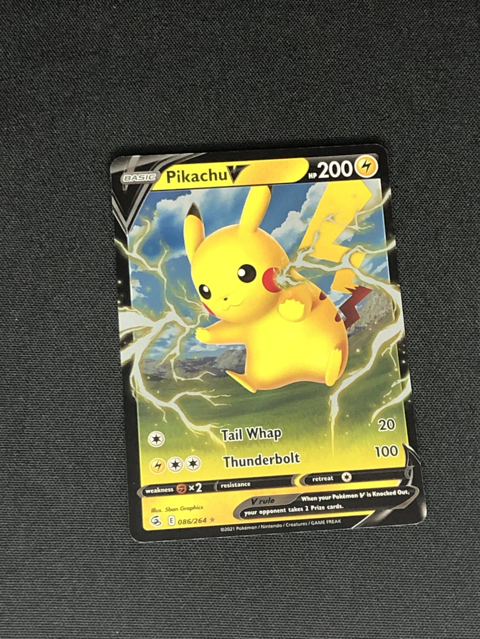 Pikachu V Pokemon Card (1 of 1)