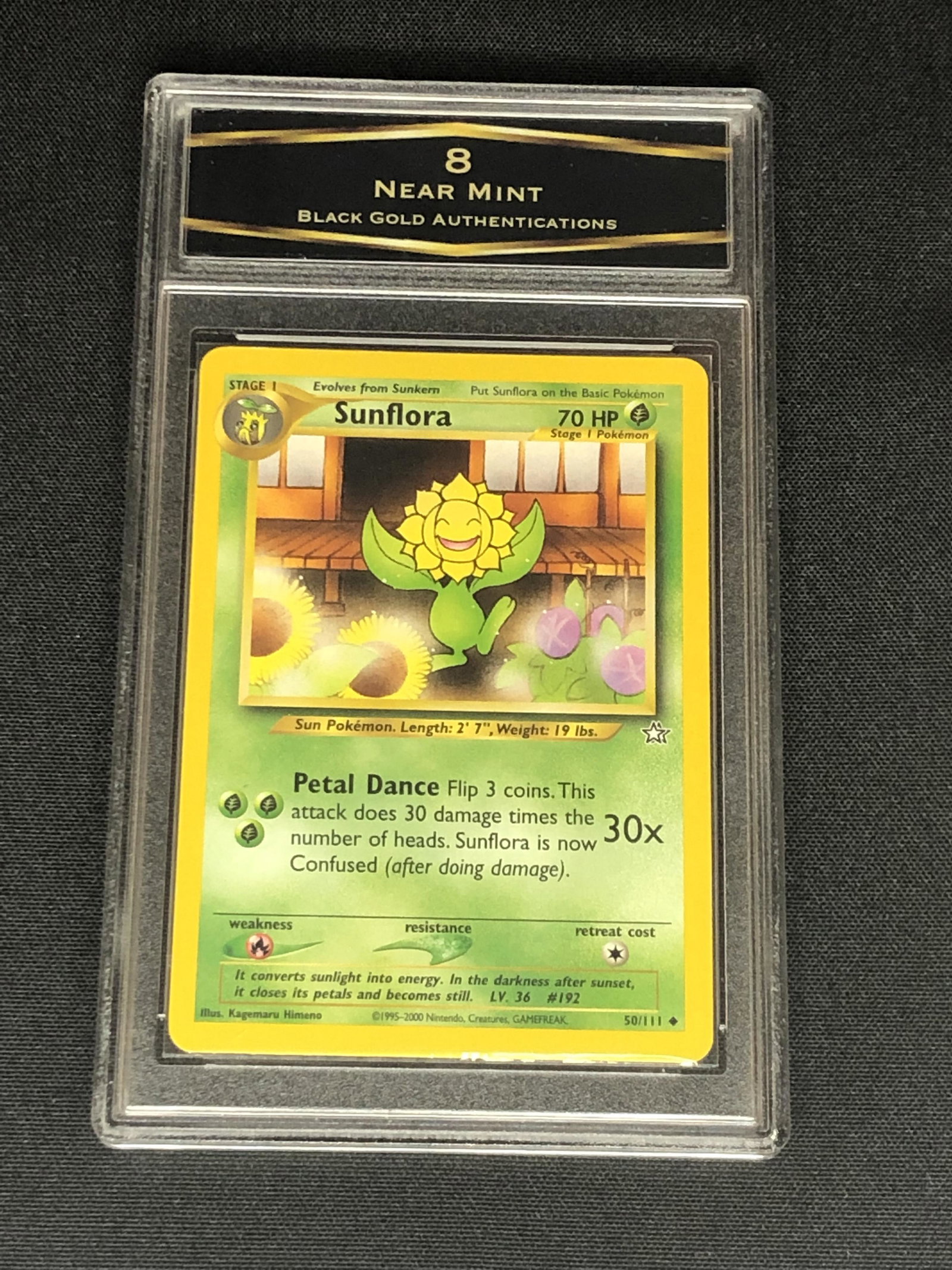 Vintage Neo Genesis Sunflora Graded BGA 8: Vintage Neo Genesis Sunflora Graded BGA 8