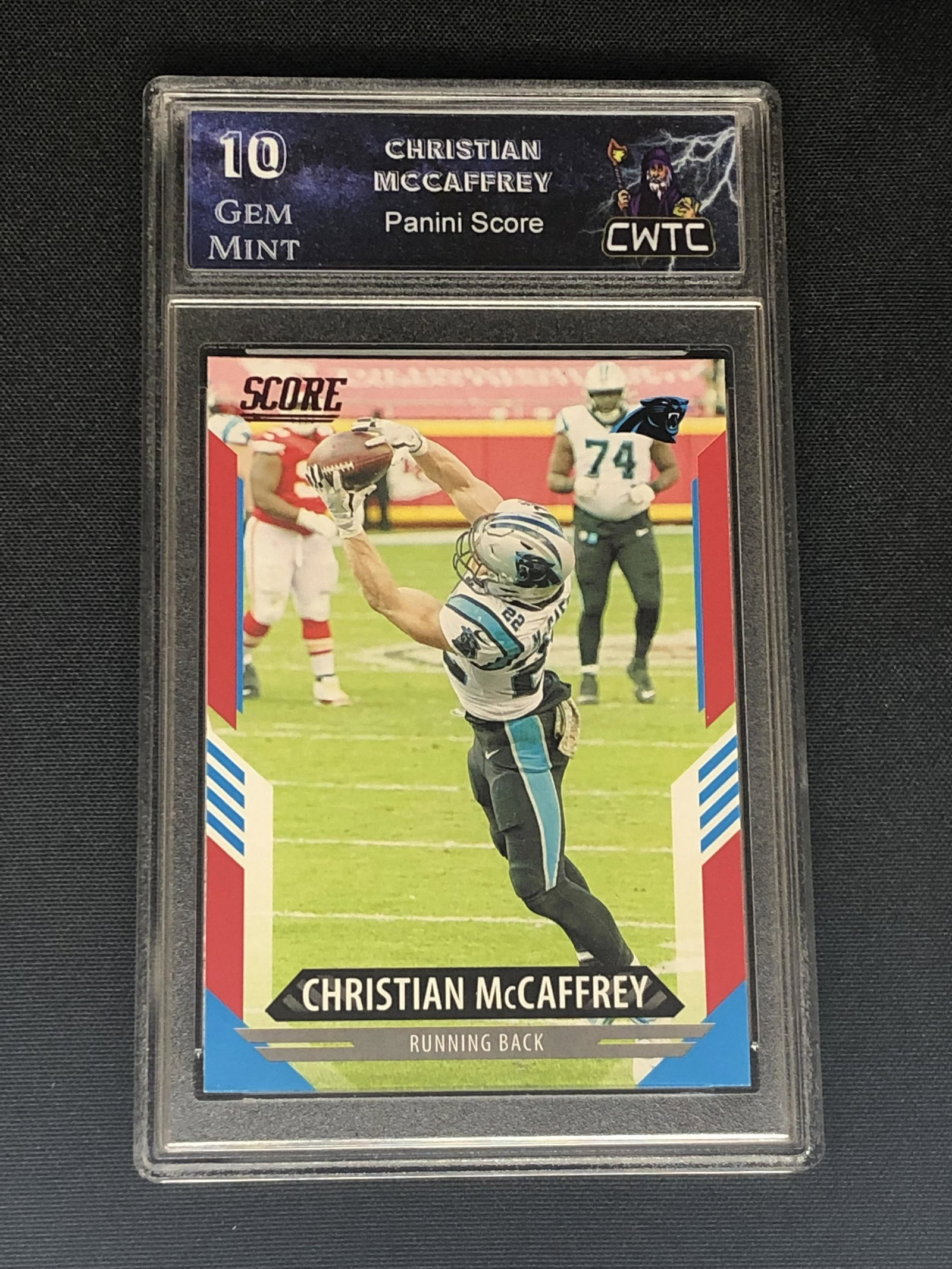 Christian McCaffrey Panini Score Graded CWTC 10 (1 of 1)