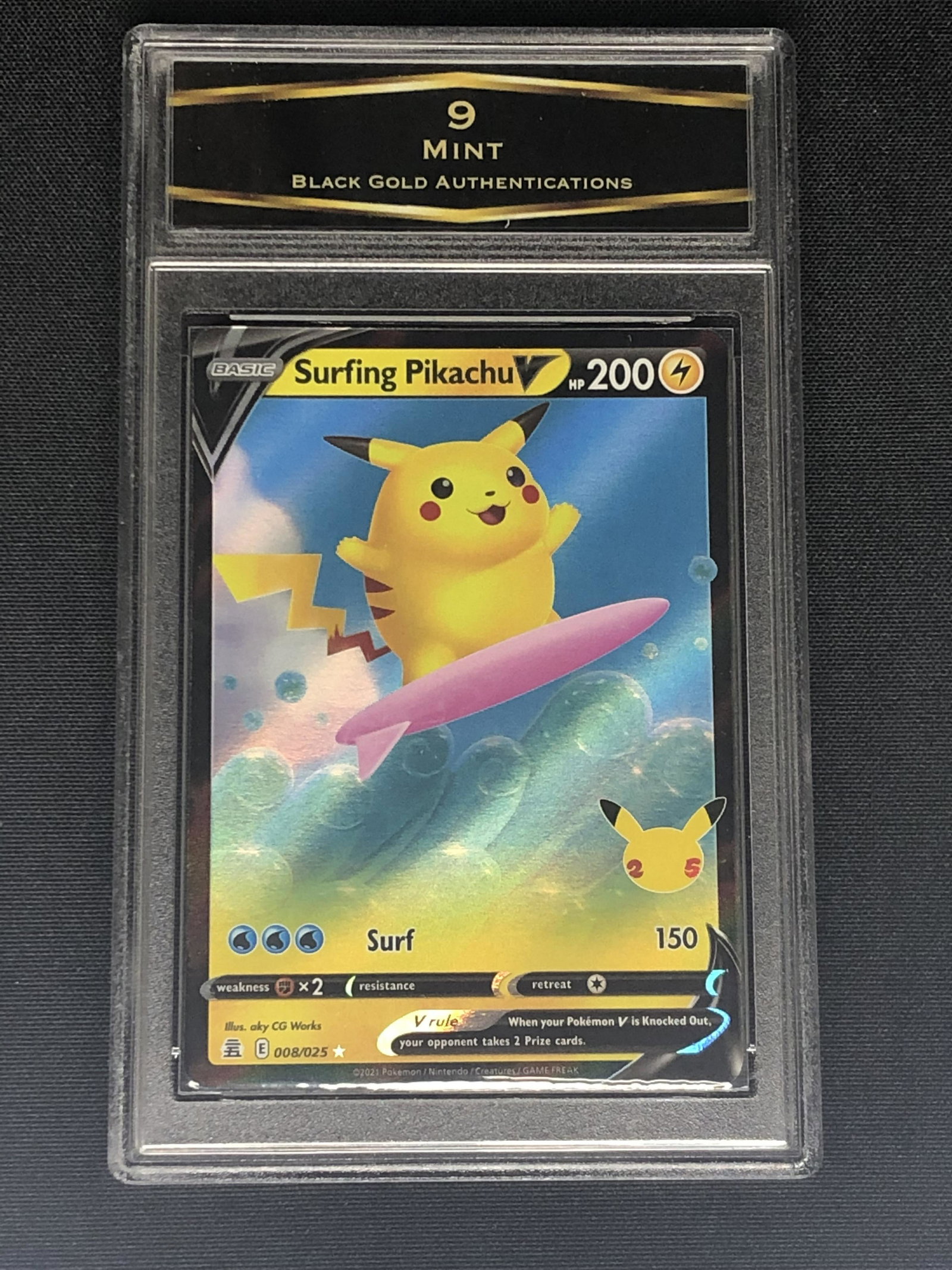 Surfing Pikachu V Graded BGA 9 (1 of 1)
