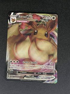 Eevee VMAX Full Art Black Star Promo Pokemon Card: Eevee VMAX Full Art Black Star Promo Pokemon Card