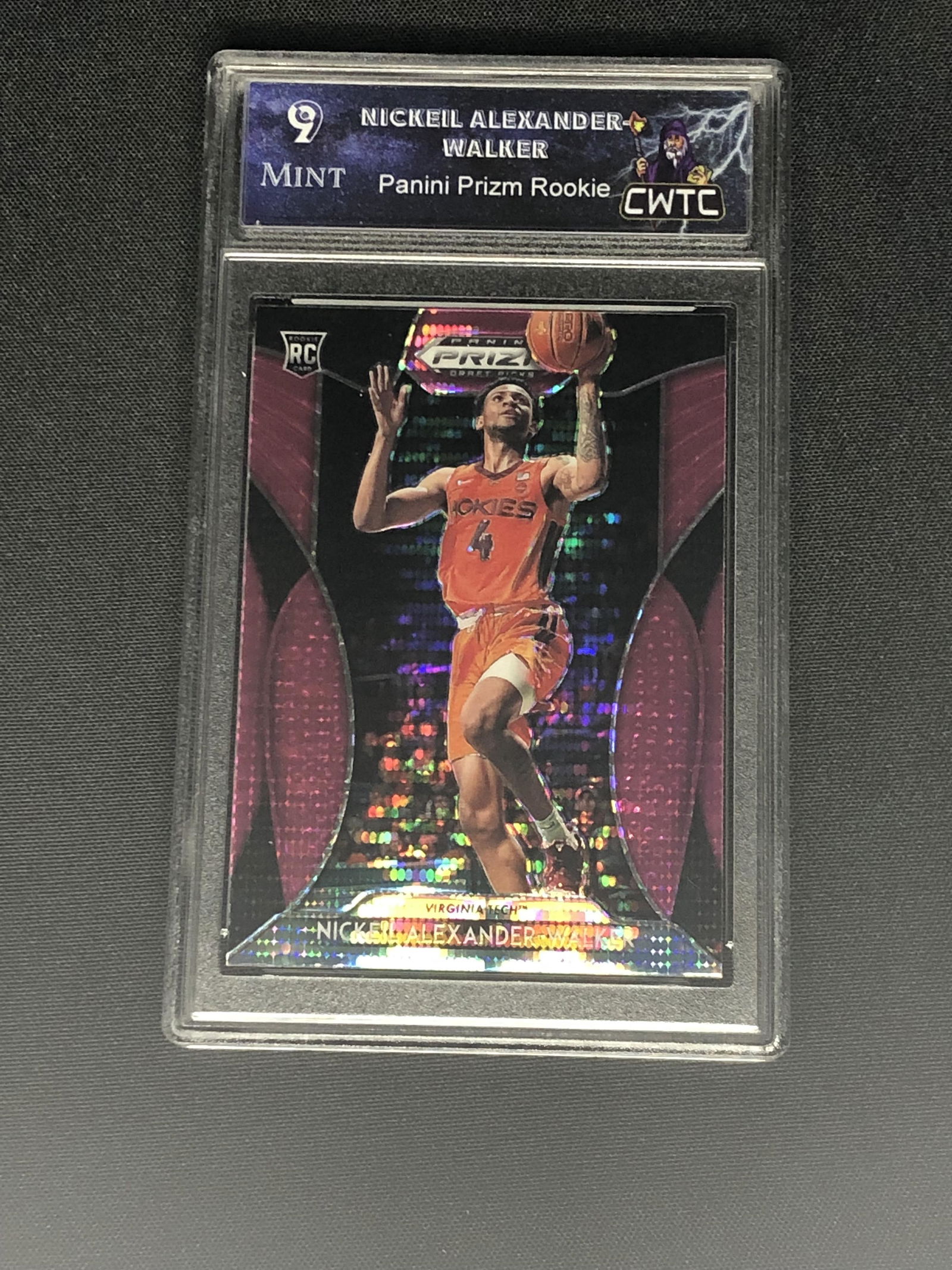 Nickeil Alexander-Walker Panini Pink Pulsar Rookie Prizm Graded CWTC 9 (1 of 1)
