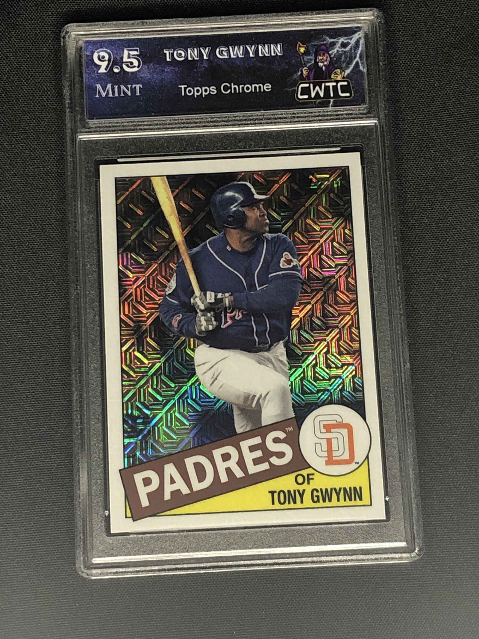 Tony Gwynn Topps Chrome Mojo refractor Graded CWTC 9.5 (1 of 1)